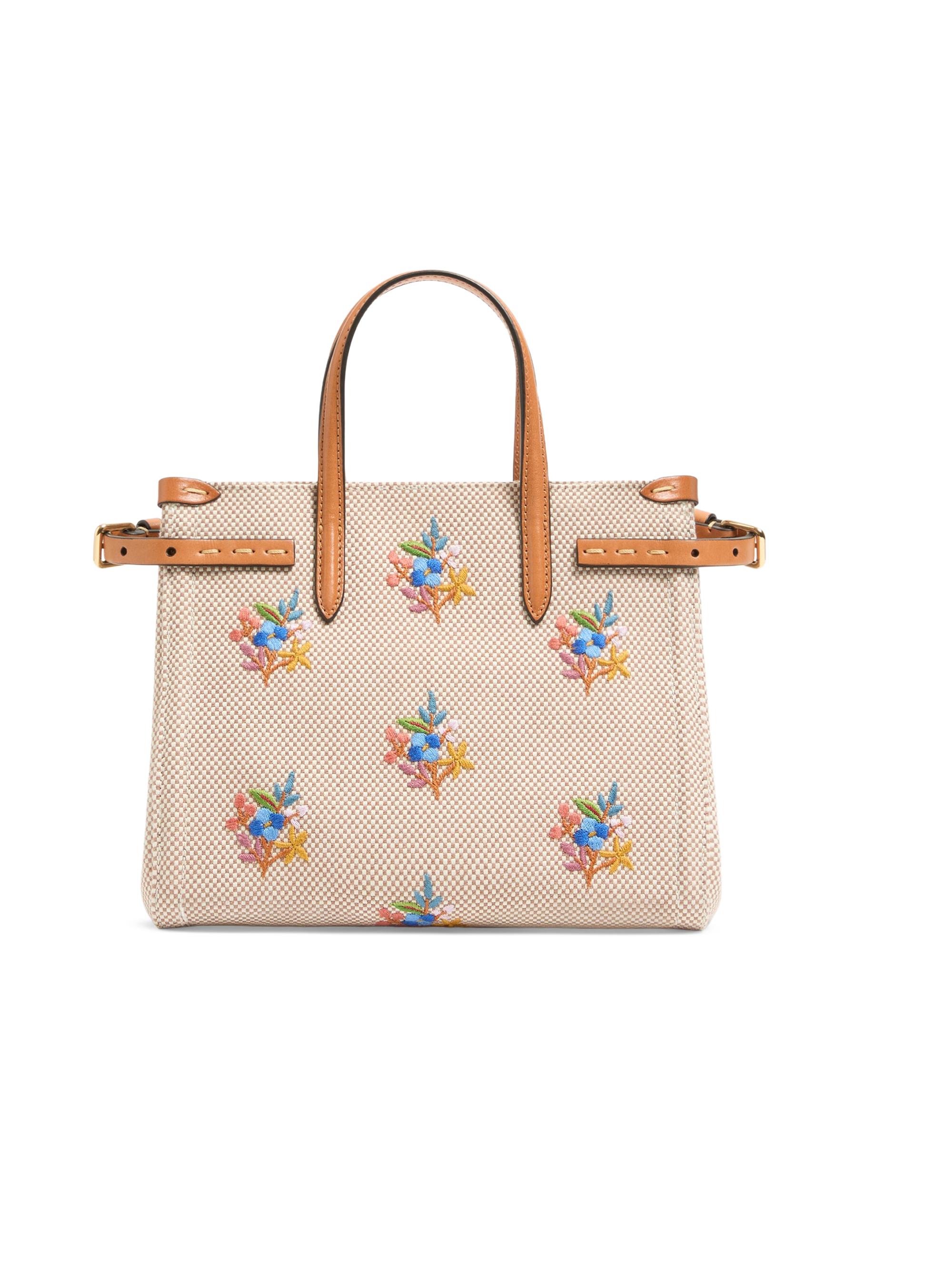 Valentino Garavani Antibes Small Canvas Shopping Bag with
