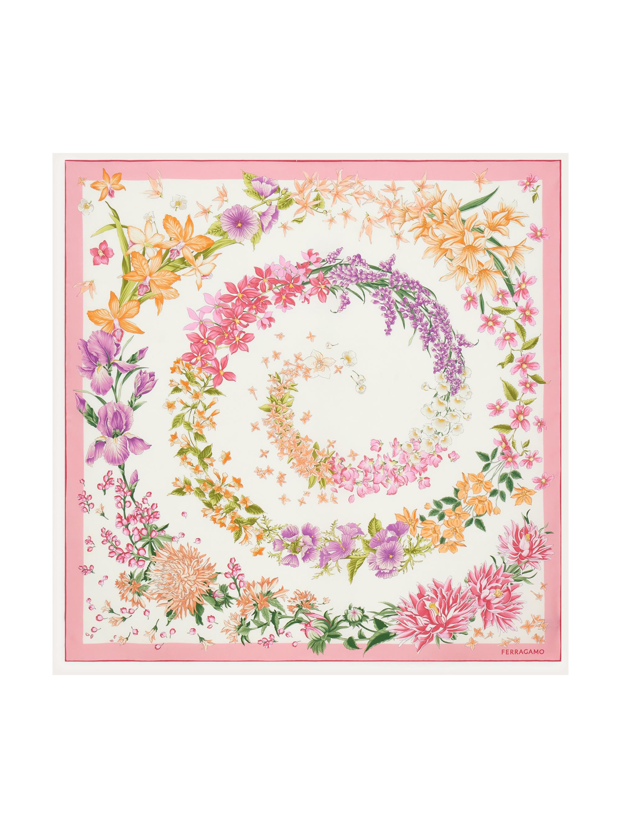 FERRAGAMO Women's Primavera Silk Scarf - Rosa