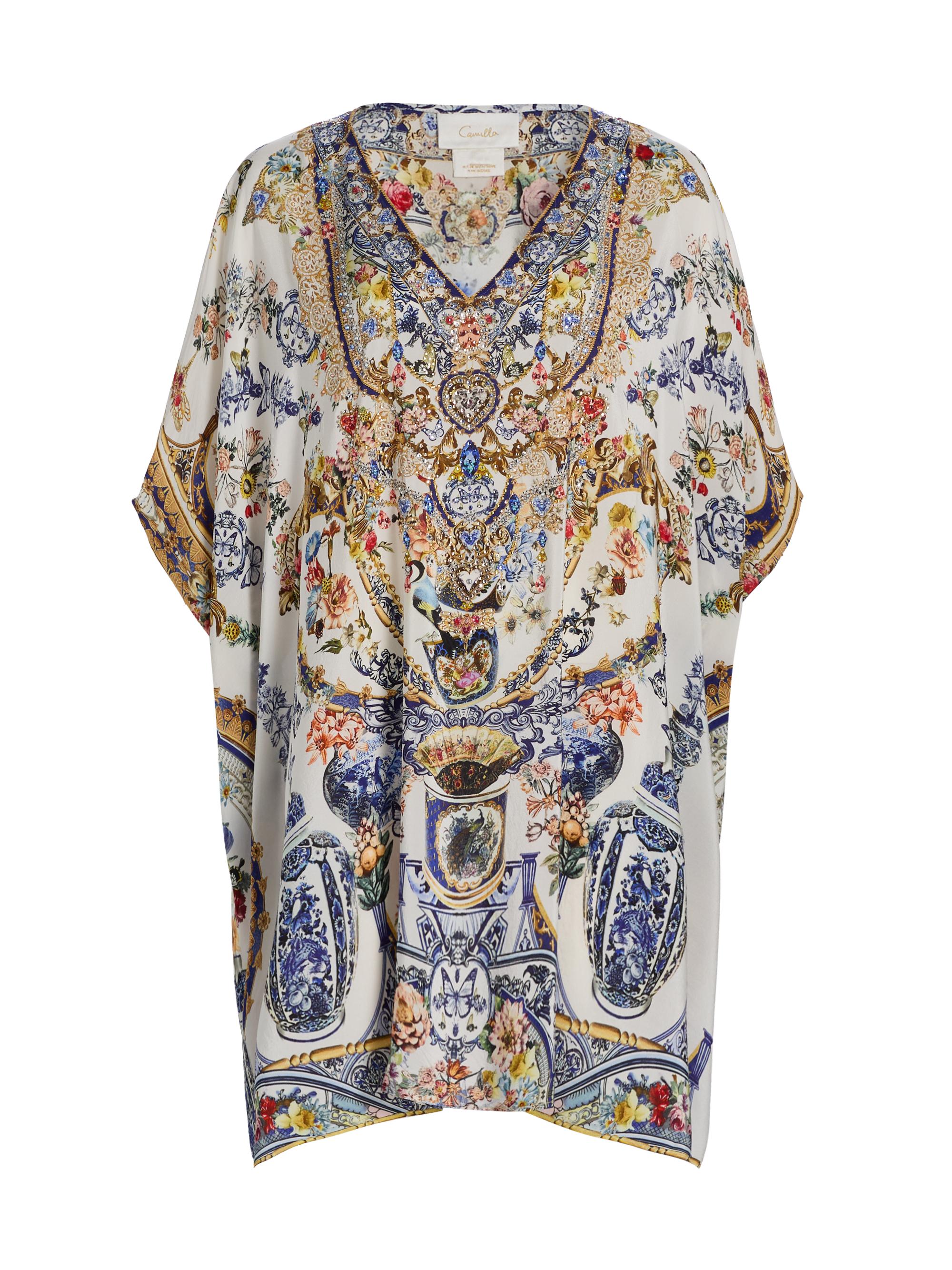 camilla adorned viscose maxi dress The Adorned In Alexandria Long Split Front Twist Dress