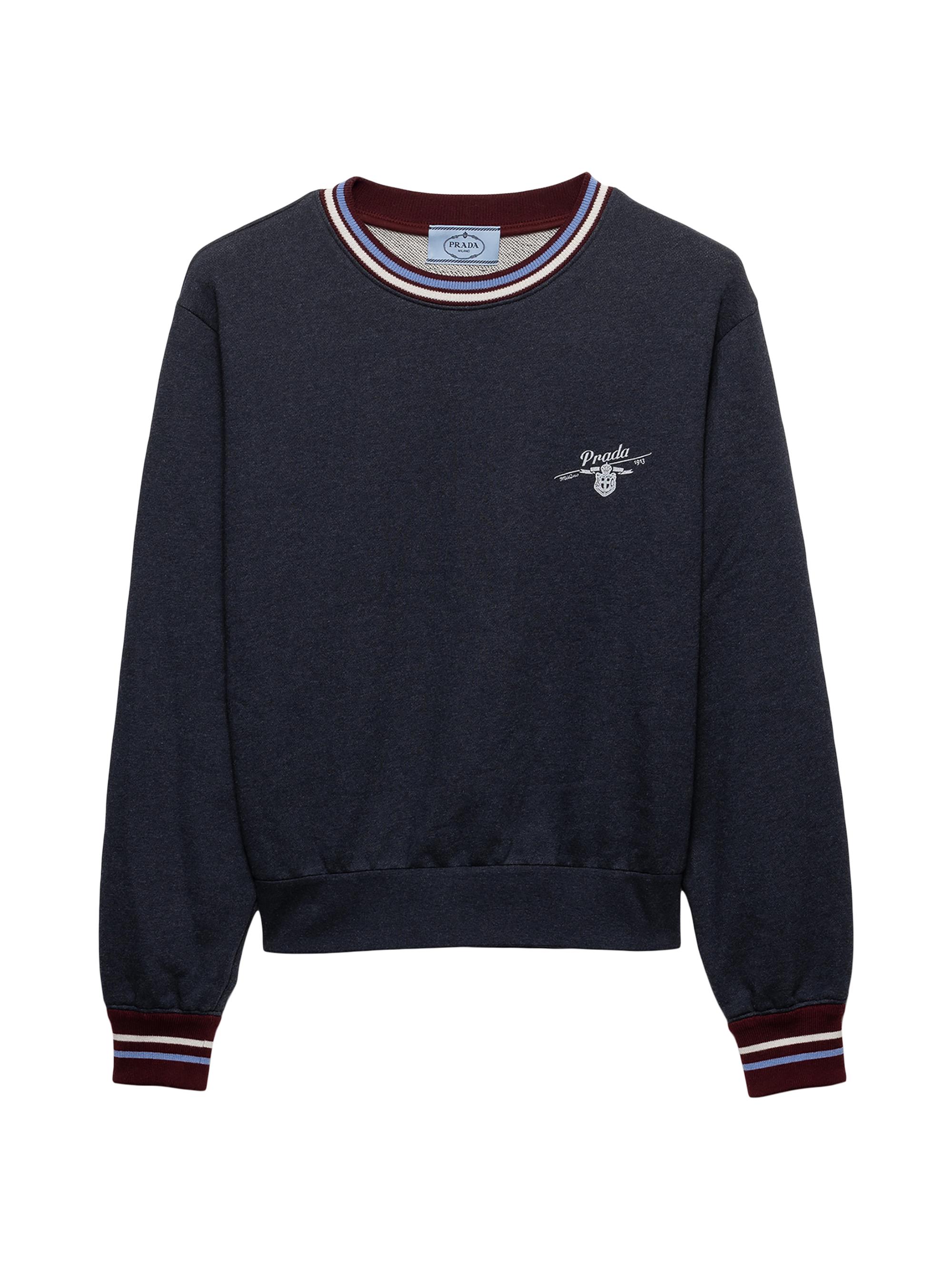 Prada Long-Sleeved Cotton Sweatshirt | Saks Fifth Avenue