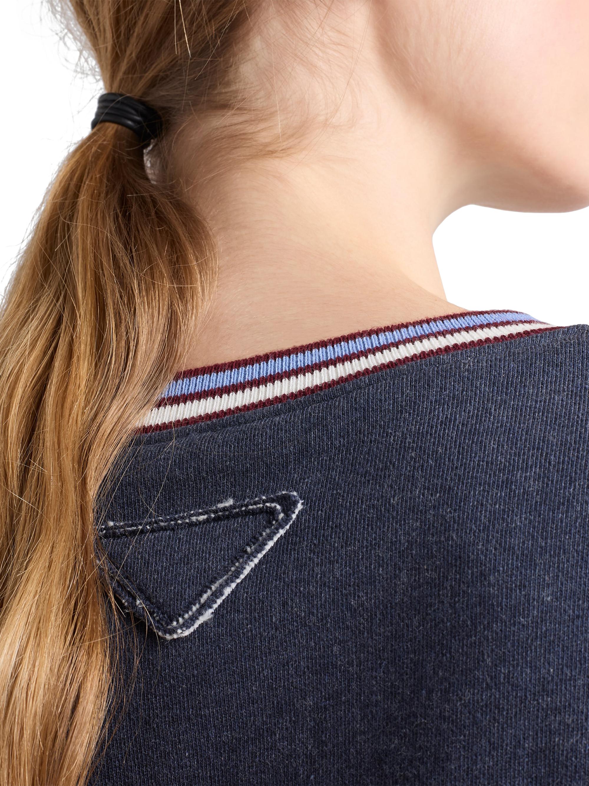 Cotton Fleece Crew-Neck Sweatshirt