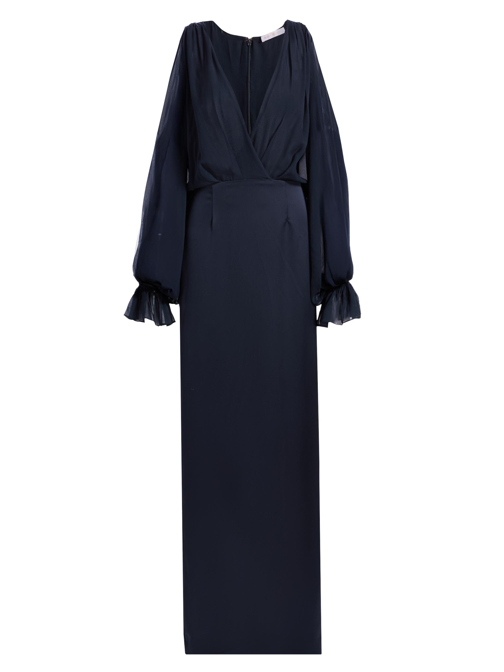 Ramy Brook Women's Leesa Silk-Blend Gown - Navy