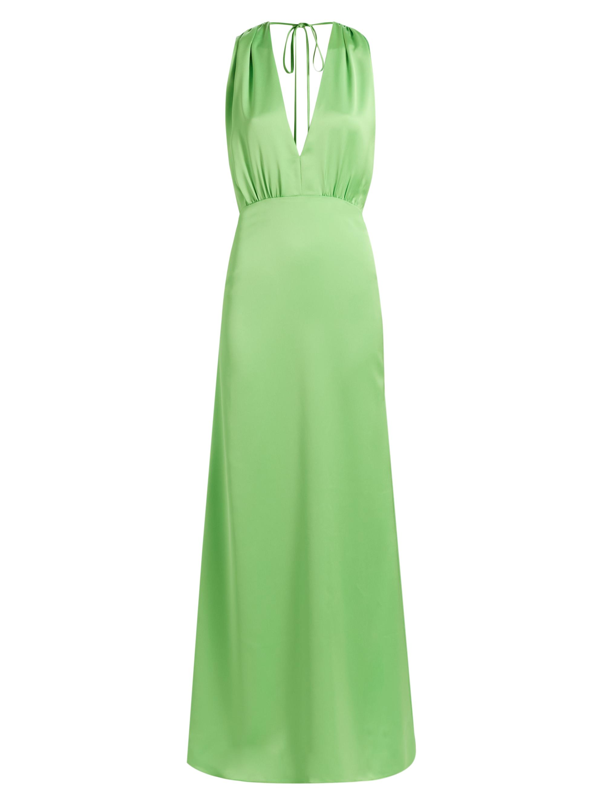 Ramy Brook Women's Martin Satin Gown - Bright Lime