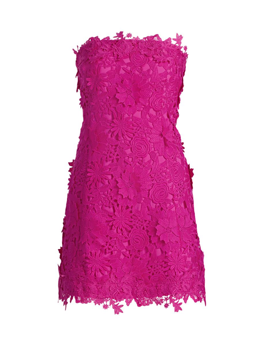 Generation Love Lydia 3D Guipure Lace A-Line Minidress | Saks Fifth Avenue