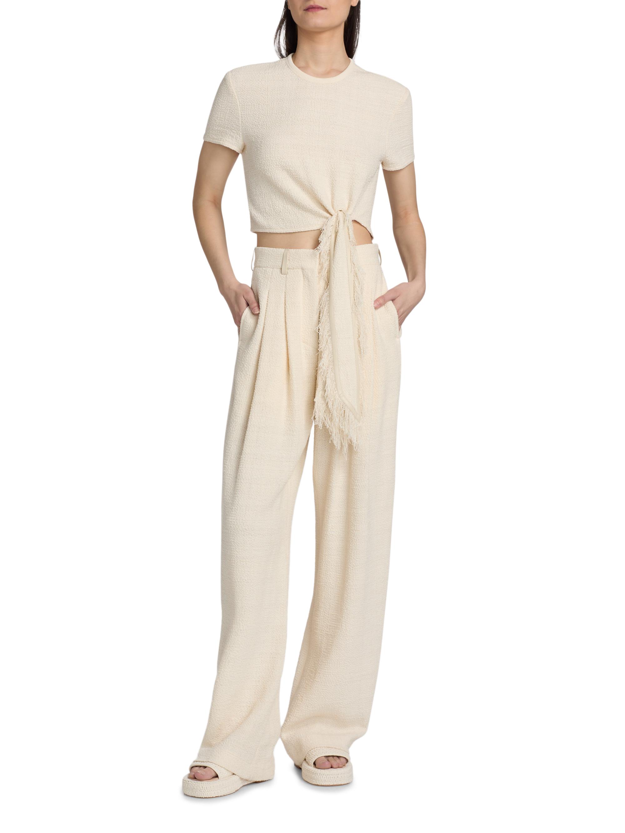 Nanushka Women's Seka Cotton-Blend Tapered Leg Pants - | Thumbnail 2