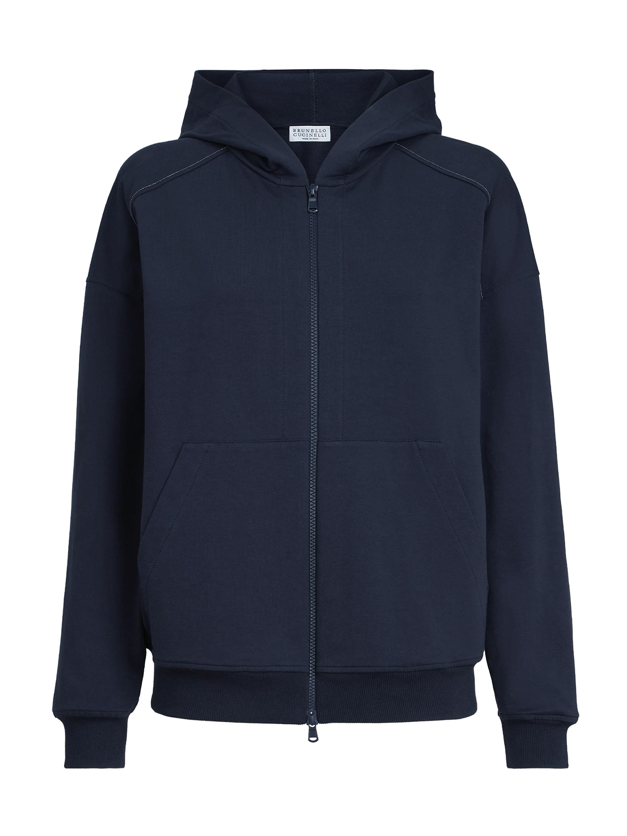 Sacai Sponge Sweat X Nylon Twill Zip-Front Hoodie | Saks Fifth Avenue