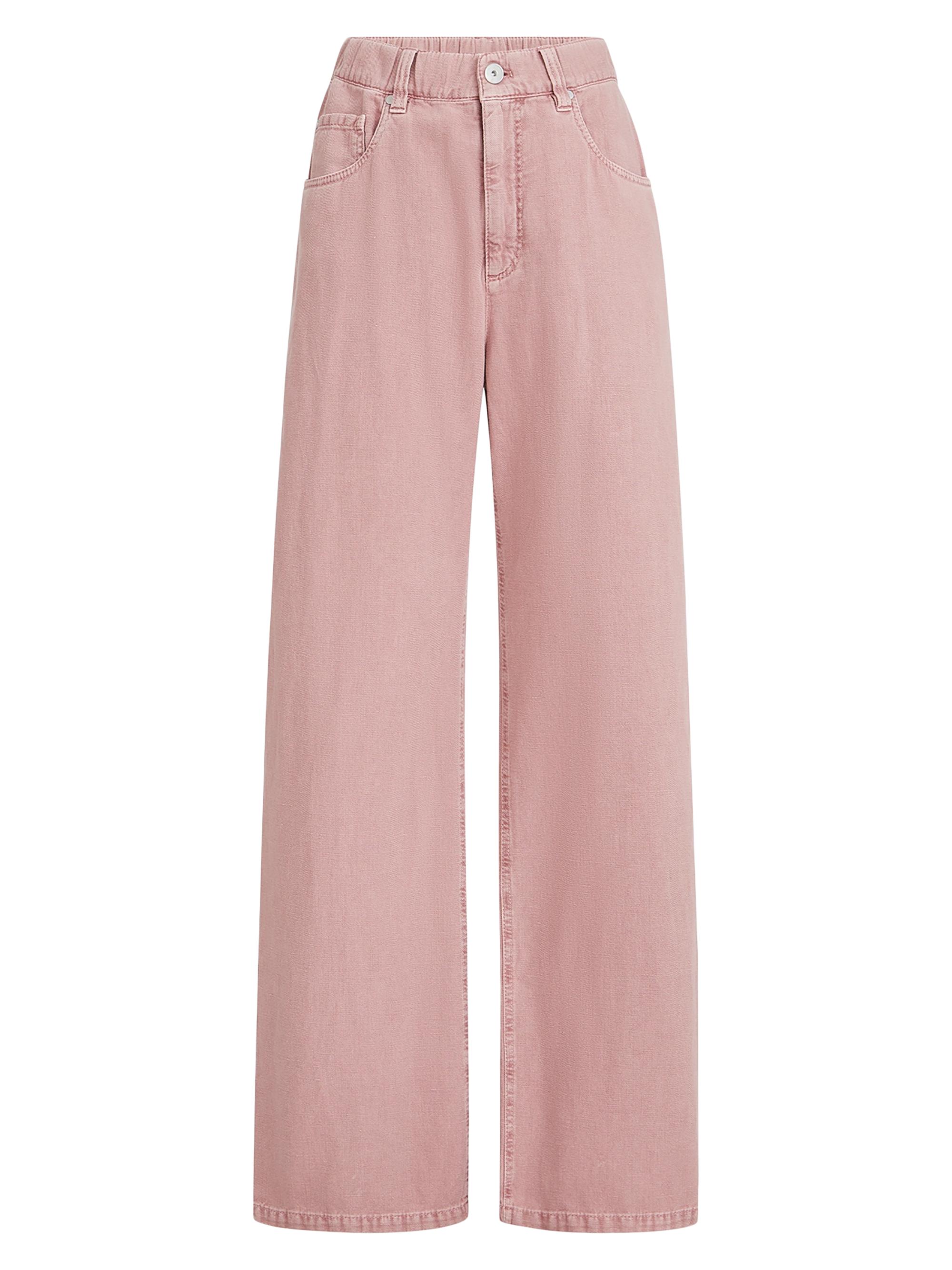 Brunello Cucinelli Women's Garment Dyed Contemporary Trousers - Pink