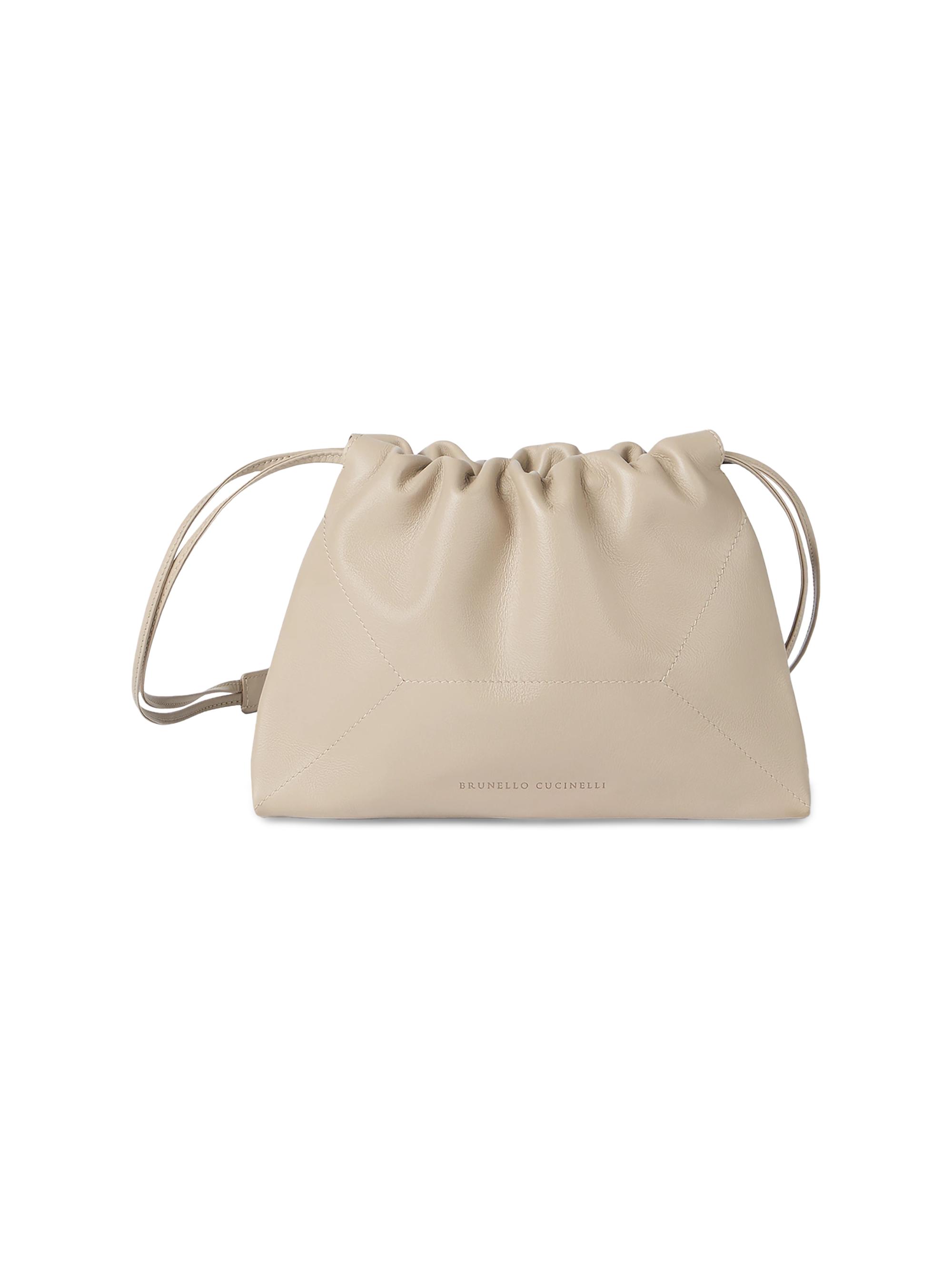 Brunello Cucinelli Women's Duo Pouch Bag in Calfskin - Buff