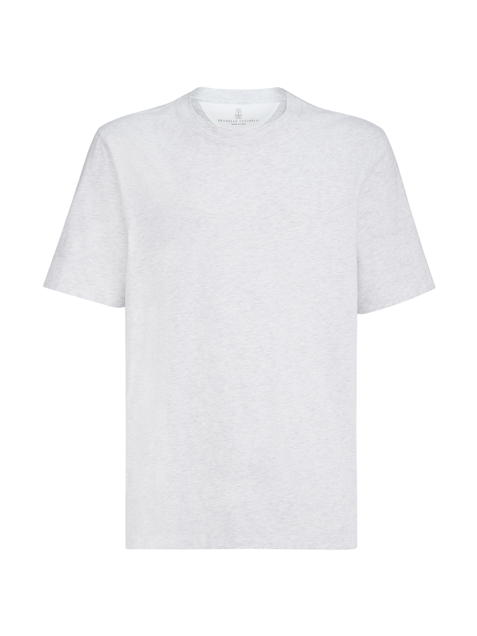Brunello Cucinelli Men's Cotton Jersey Crewneck T-Shirt - Pearl