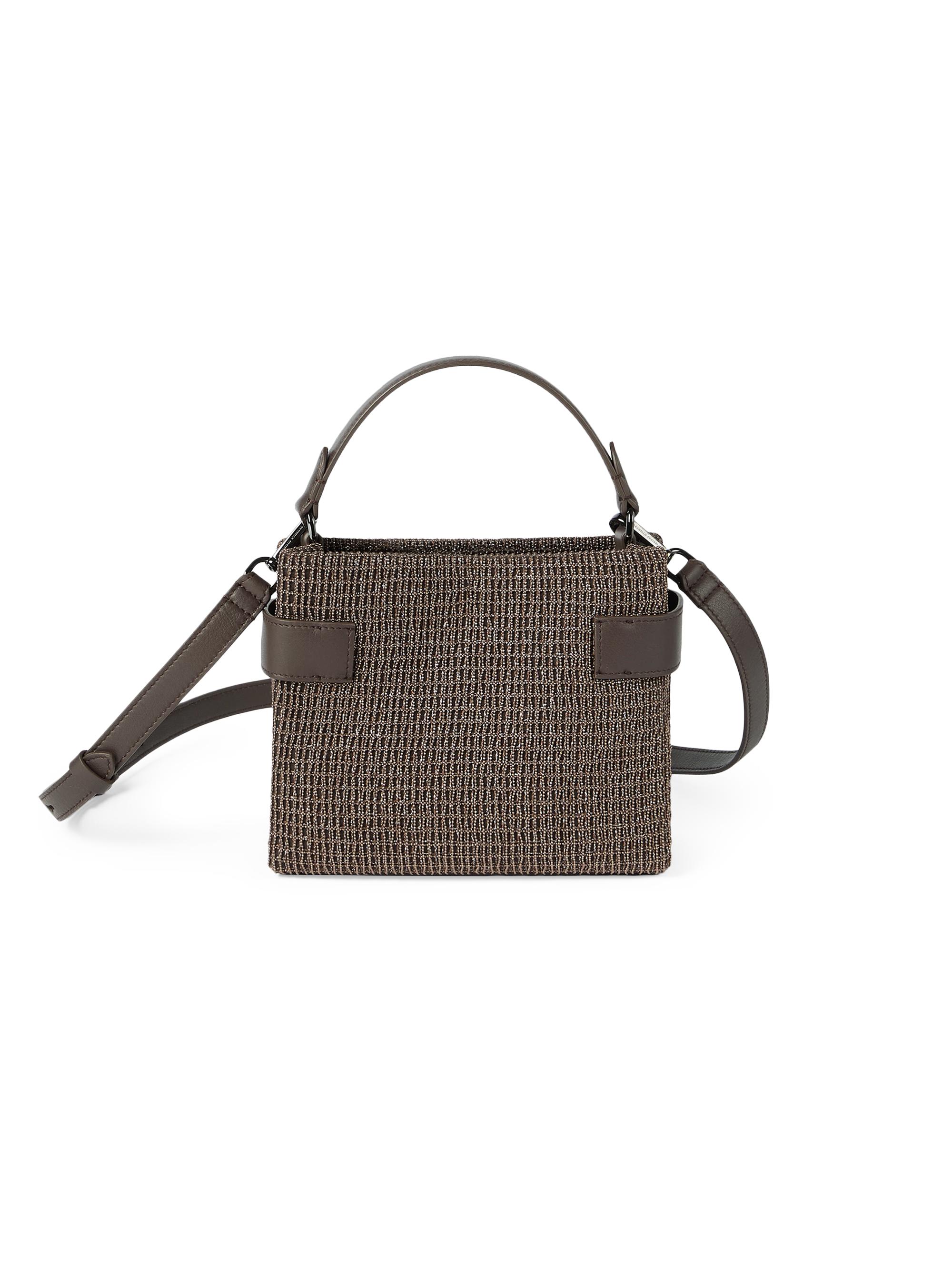 Brunello Cucinelli Women's Essence  Top Handle Bag in Riding Leather - Brown