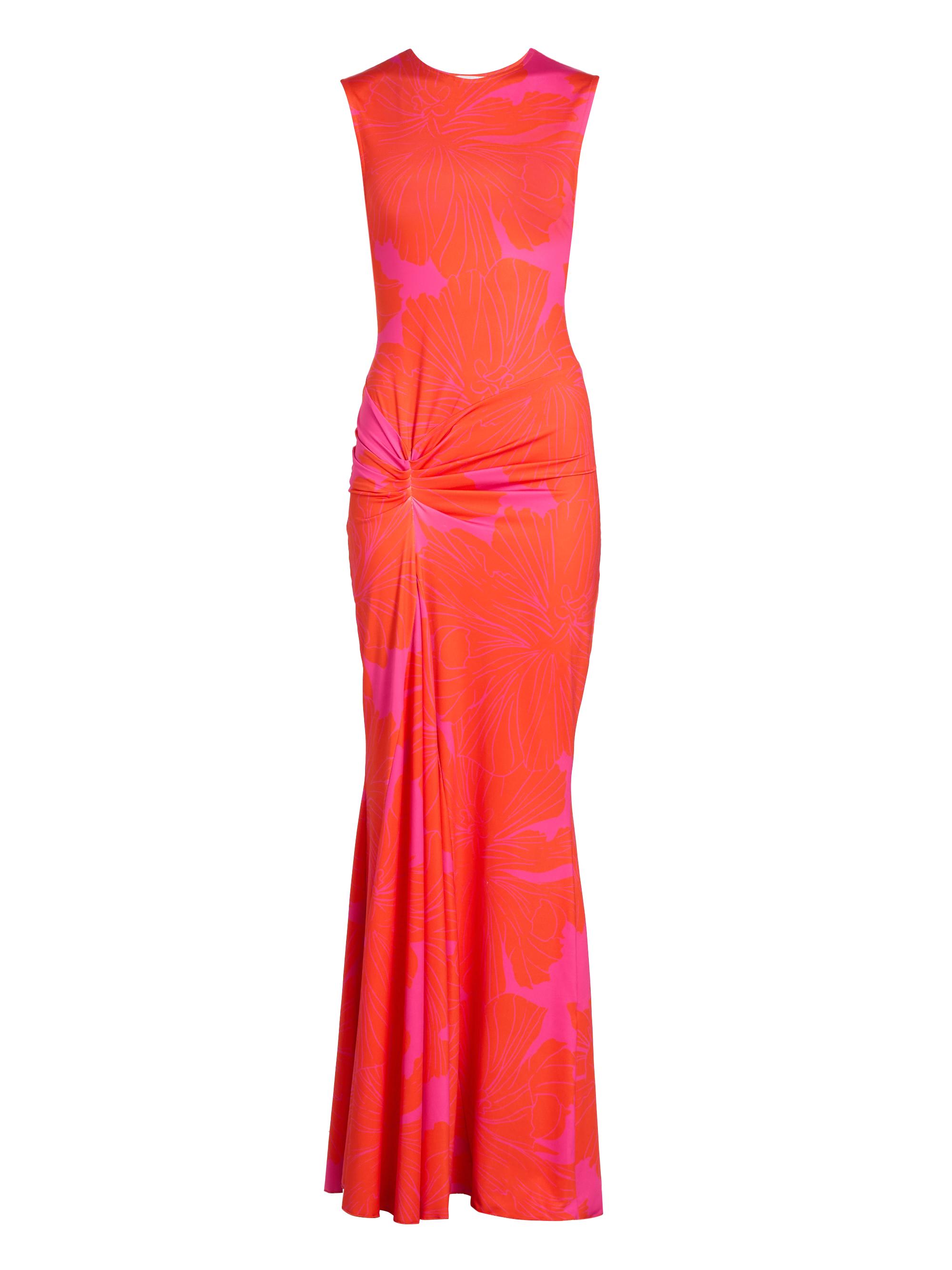 Eywasouls Malibu Women's Annie Floral Sleeveless Maxi Dress - Coral Blossom