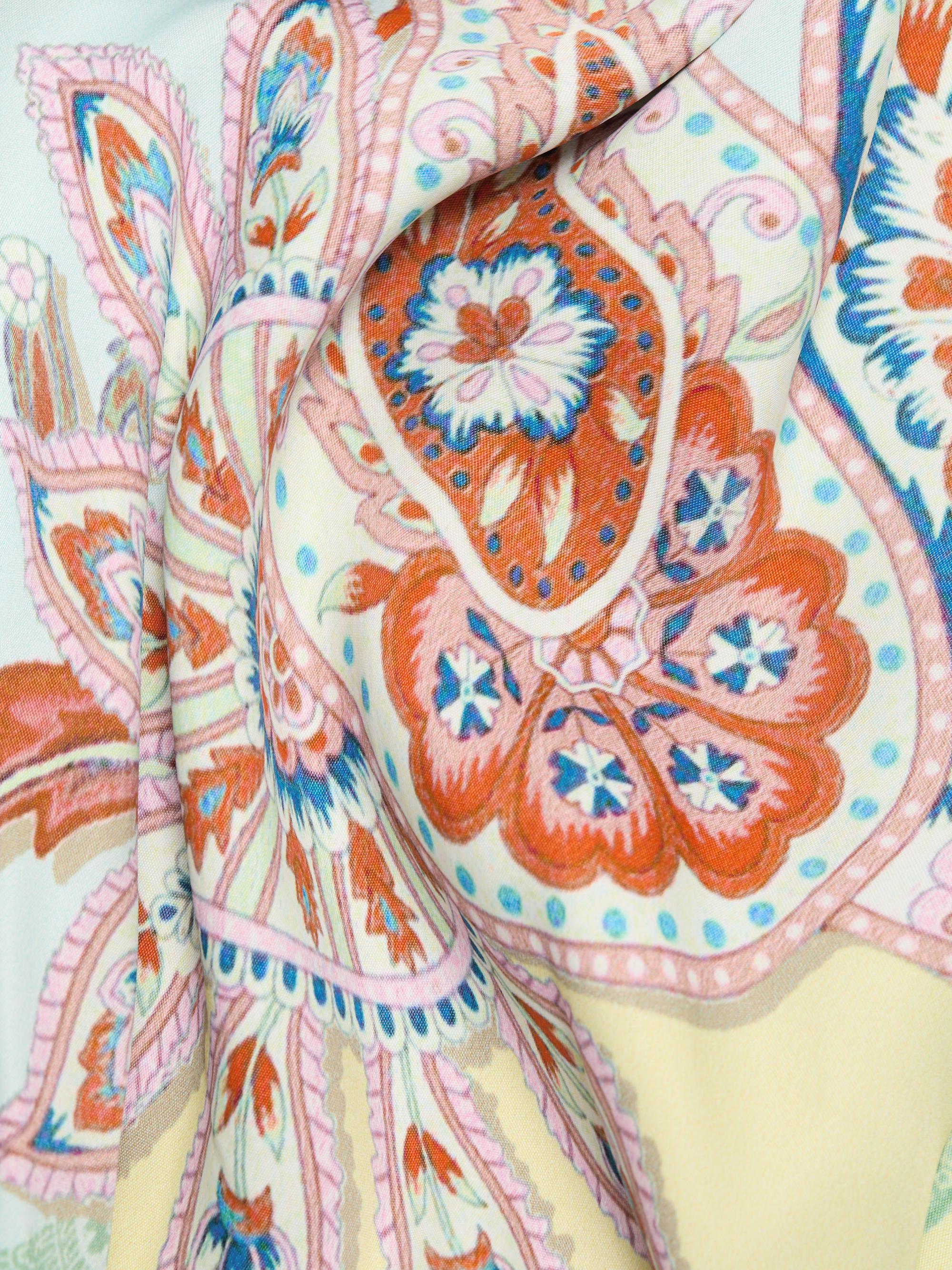 Hemant & Nandita One-Shoulder Sash Paisley Maxi Dress | Saks Fifth