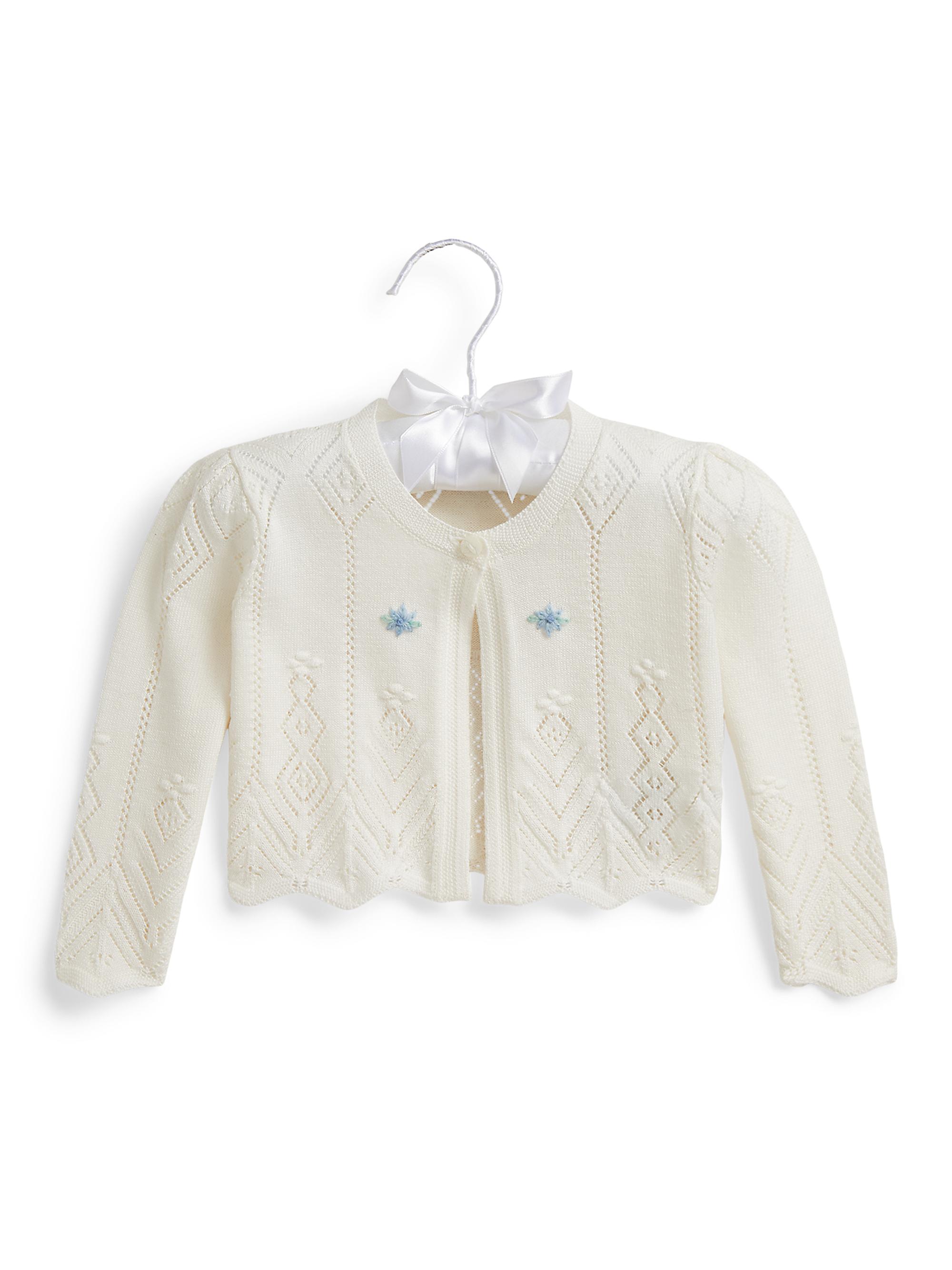 Polo Ralph Lauren Baby Girl's Pointelle-Knit Cardigan - Trophy Cream 9 Months