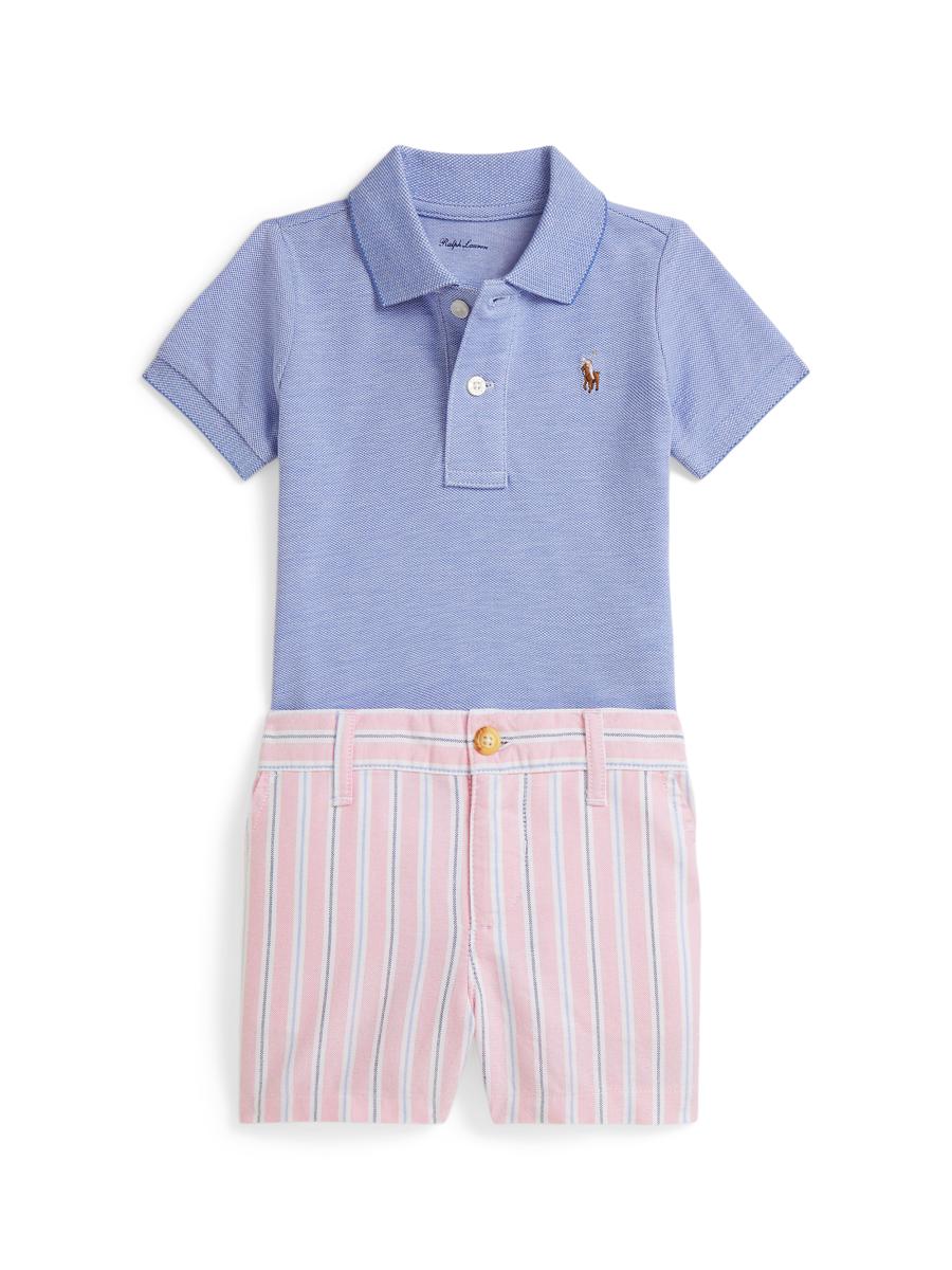 ポロラルフローレン Polo Ralph Lauren Baby Boy's 2-Piece Polo Shirt & Shorts Set