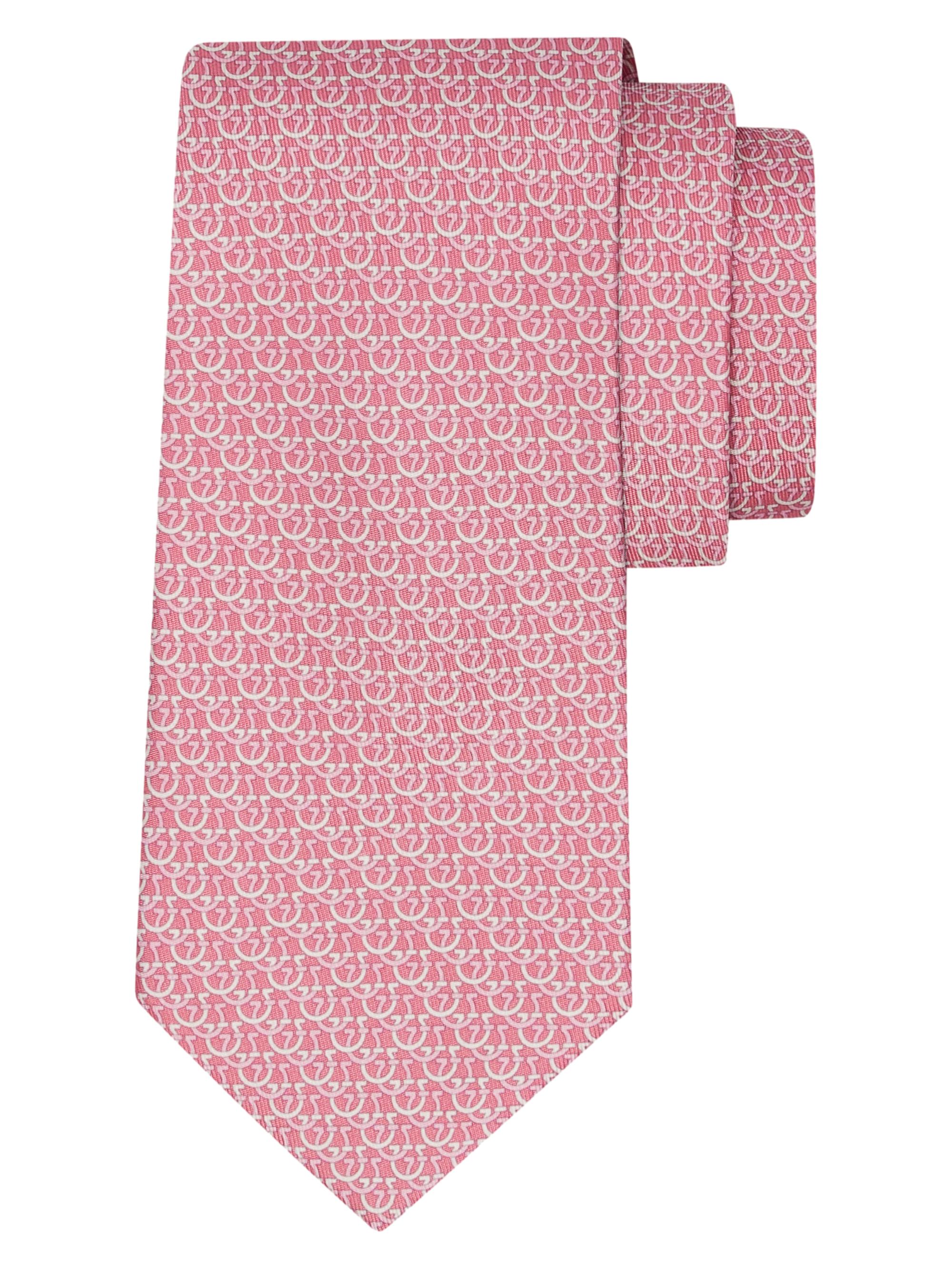 FERRAGAMO Men's Cerchio Silk Tie - Rosa - Women's Accessories