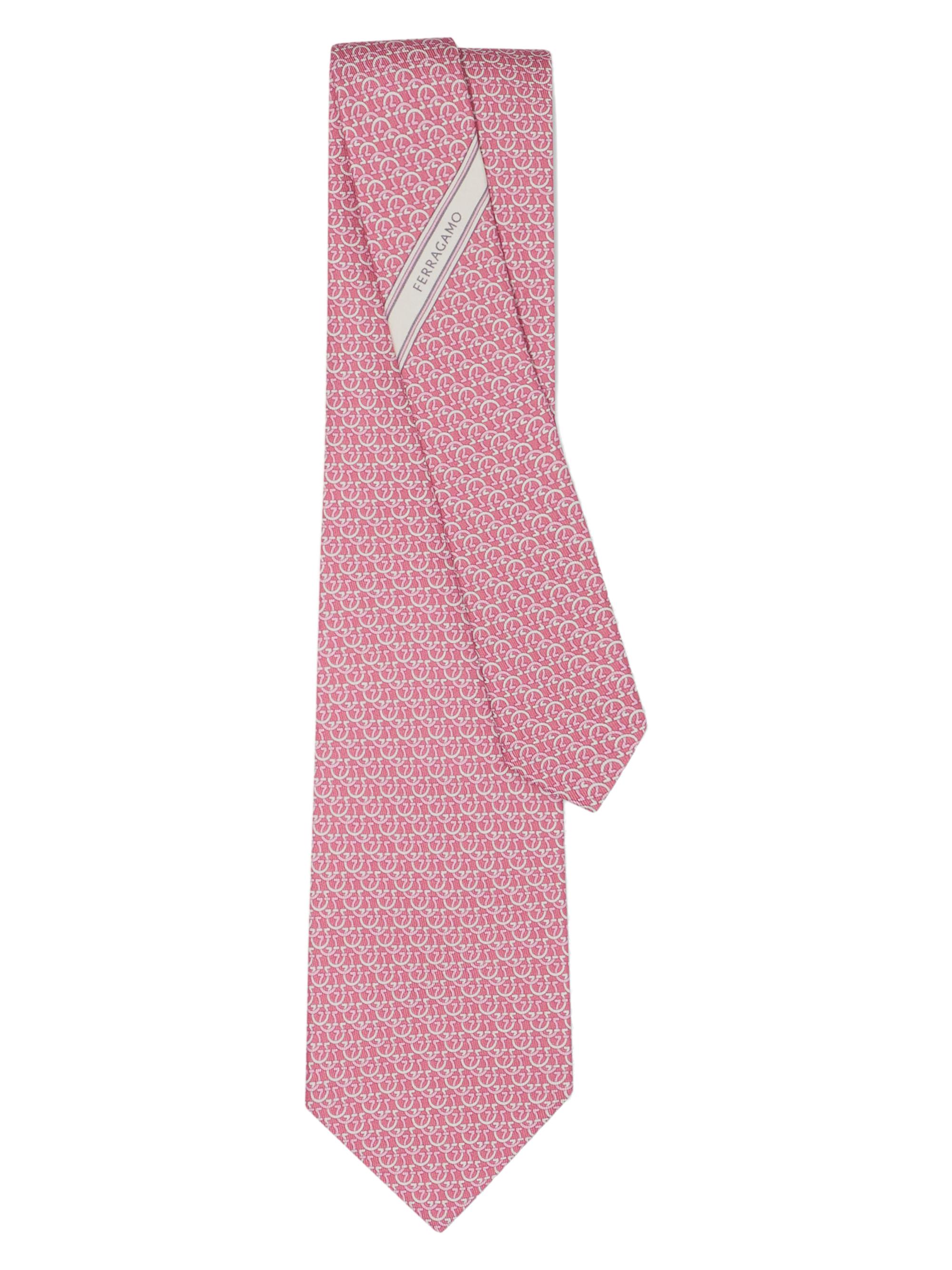 FERRAGAMO Men's Cerchio Silk Tie - Rosa | Thumbnail 2