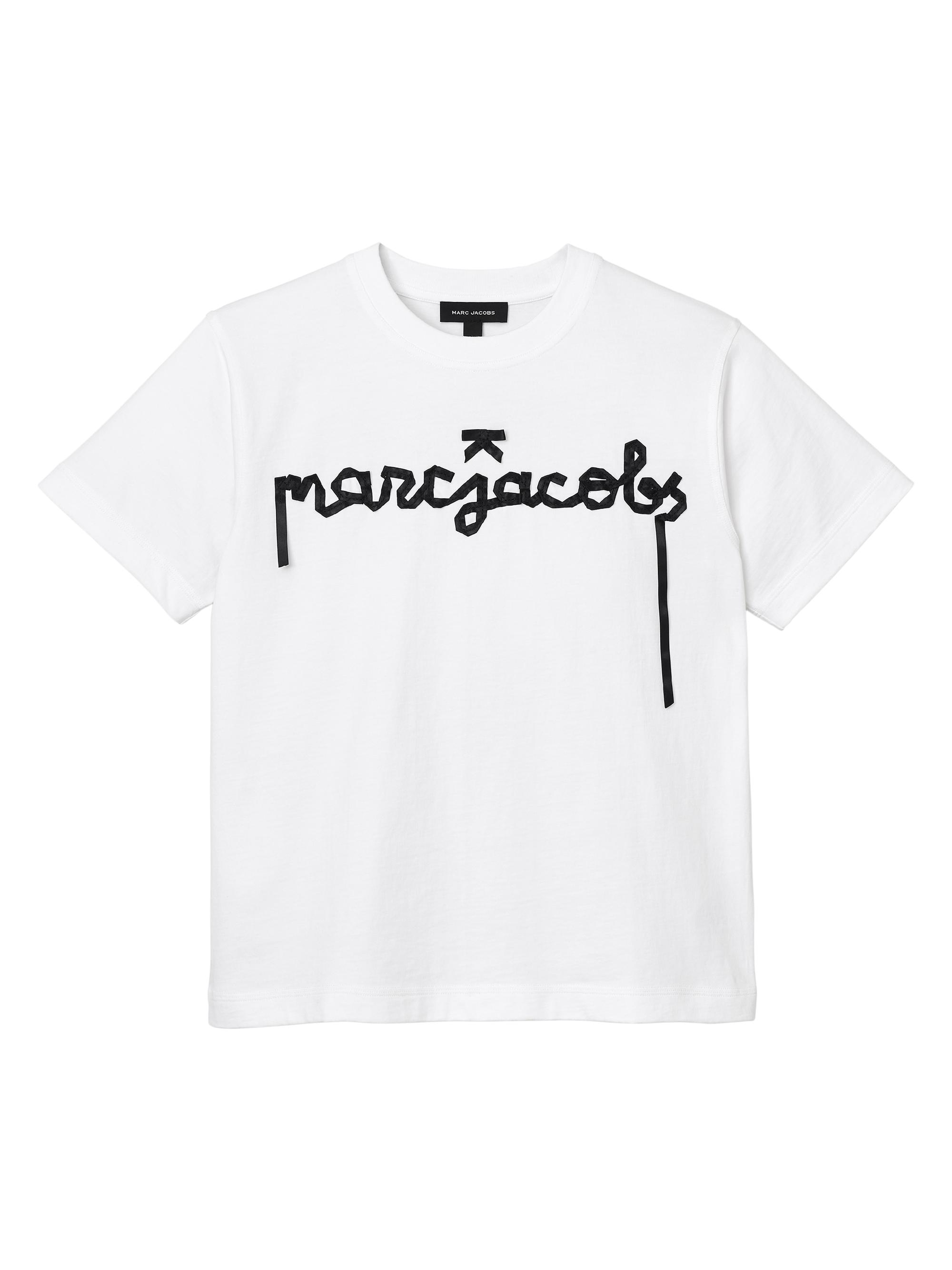 Marc Jacobs Women's Ribbon Logo T-Shirt - White Multi