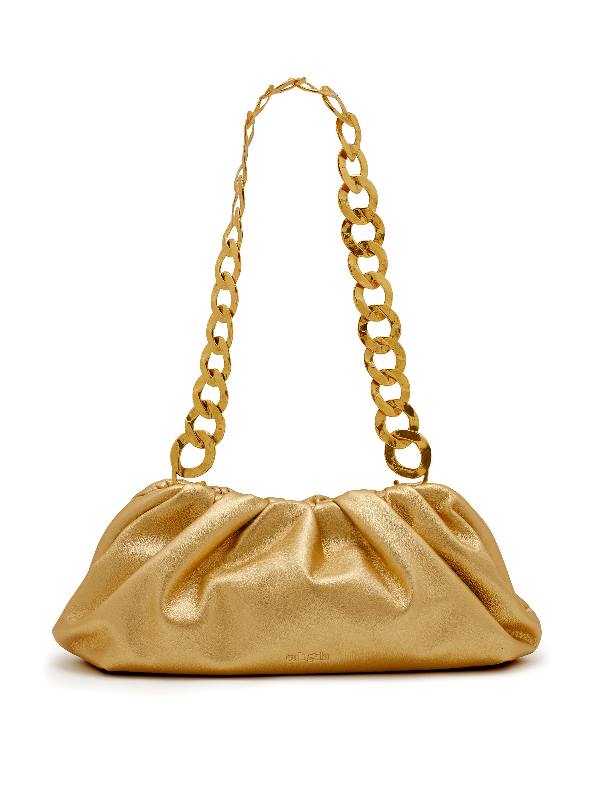 Cult Gaia Women's Dulce Leather Shoulder Bag - Brass