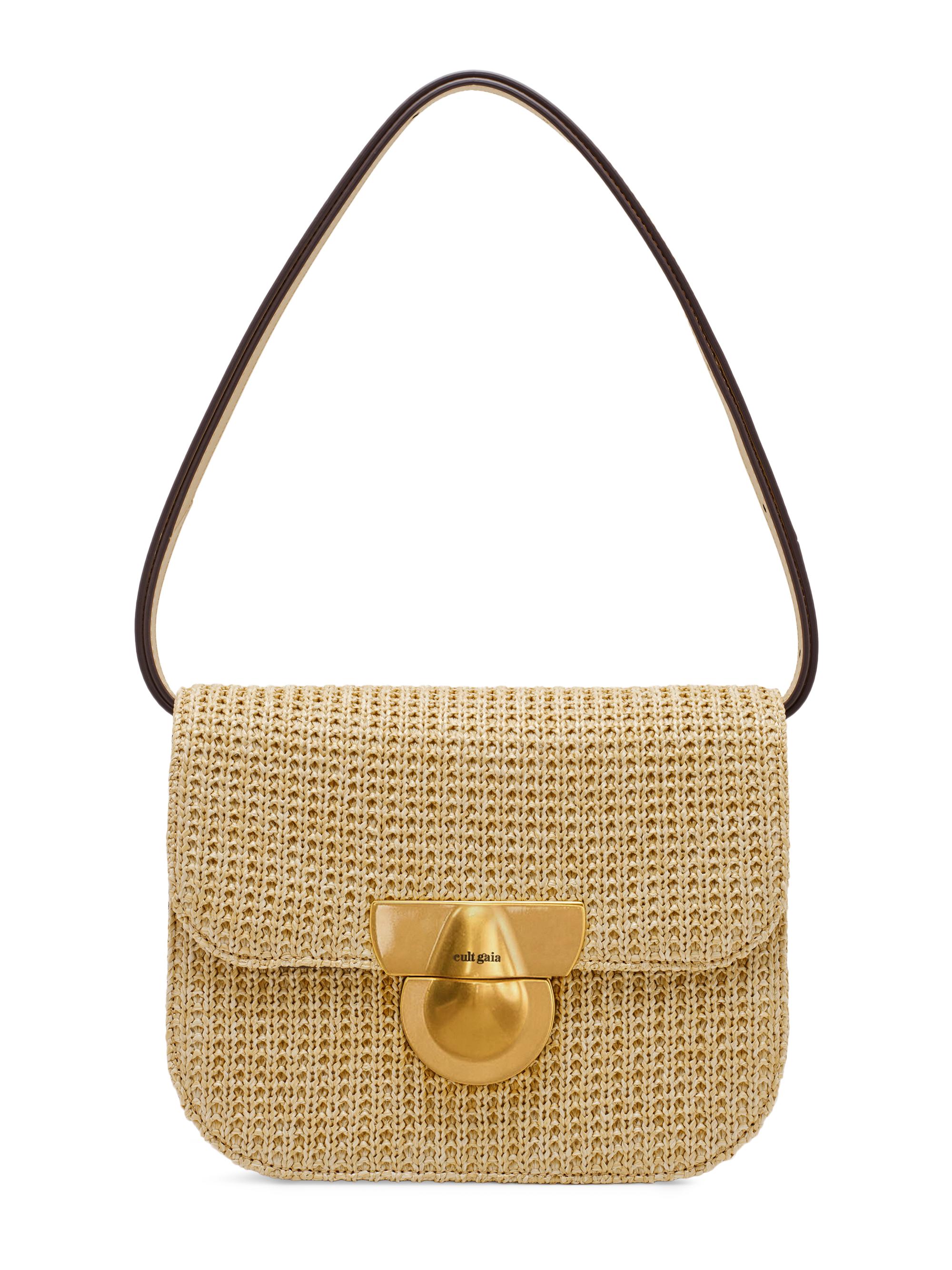 Cult Gaia Tazia Woven Raffia Shoulder Bag | Saks Fifth Avenue