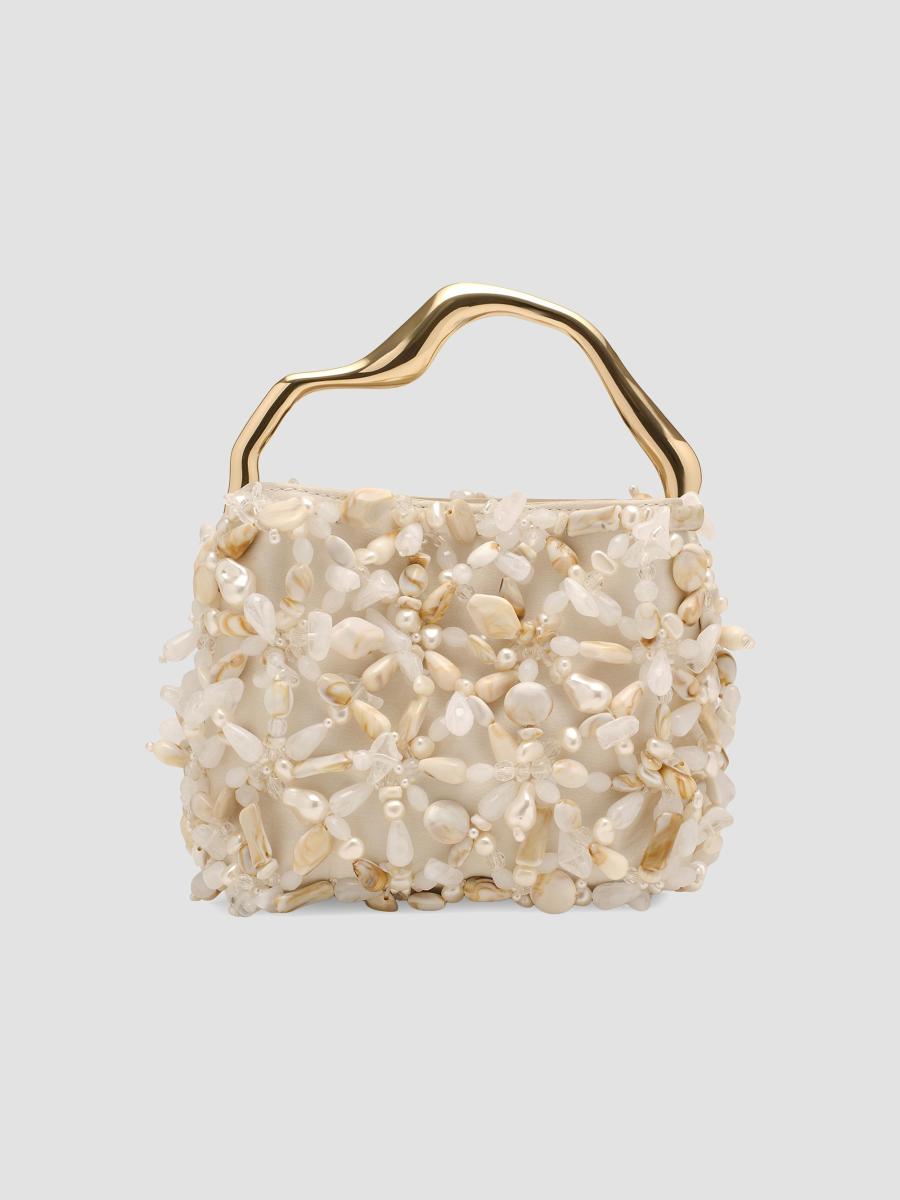 Cult Gaia Solene Mini Beaded Top Handle Bag | Saks Fifth Avenue