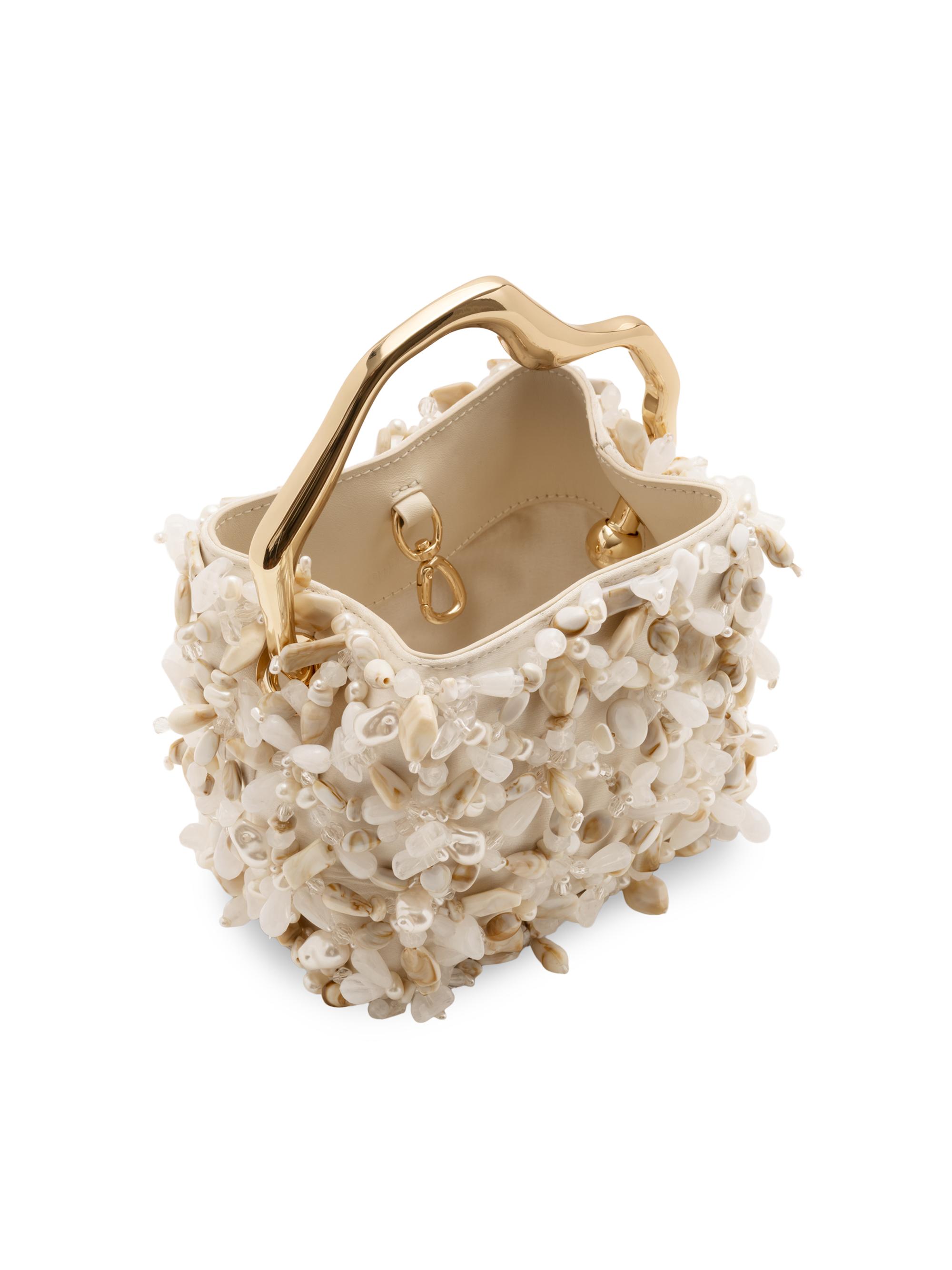 Cult Gaia Solene Mini Beaded Top Handle Bag | Saks Fifth Avenue