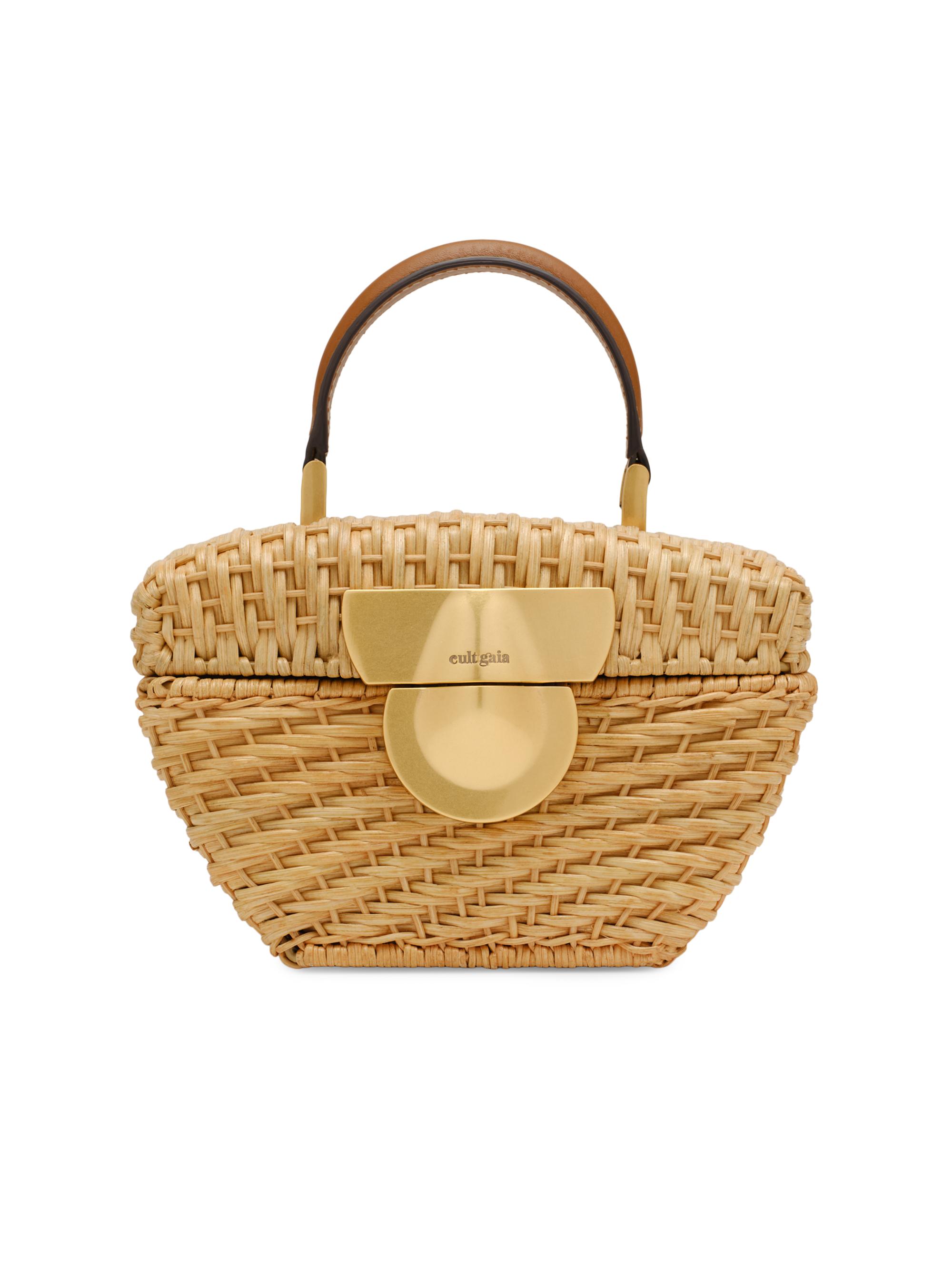 Cult Gaia Women's Tyla Rattan Top Handle Bag - Natural