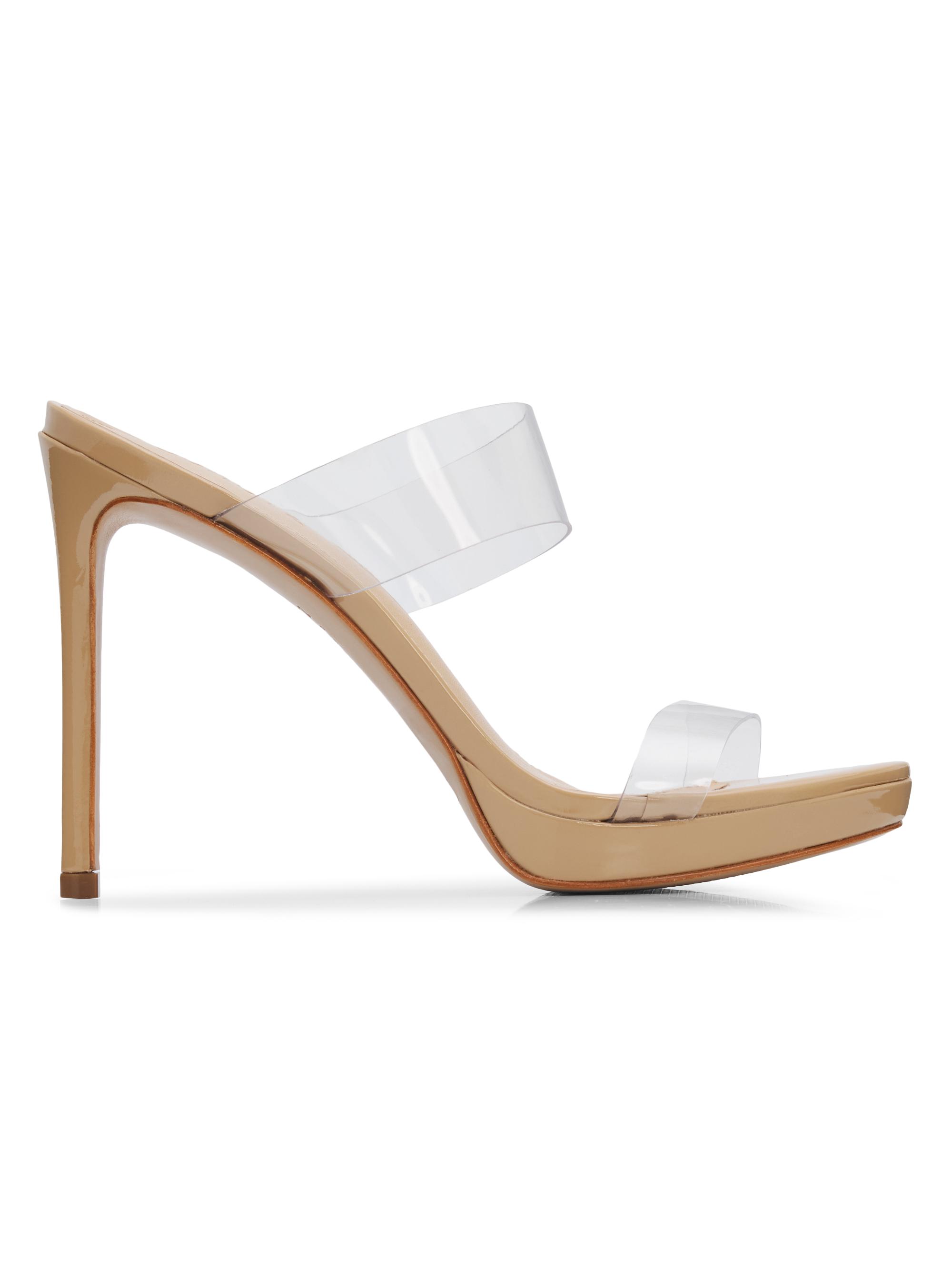 Schutz Women's Ariella 100MM Platform Sandals - Transparent Light Beige | Thumbnail 7