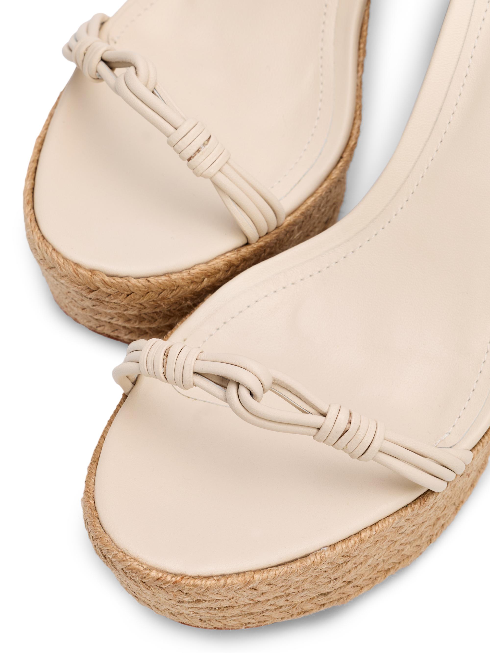 Schutz Nara 100MM Leather Espadrille Platform Sandals | Saks Fifth