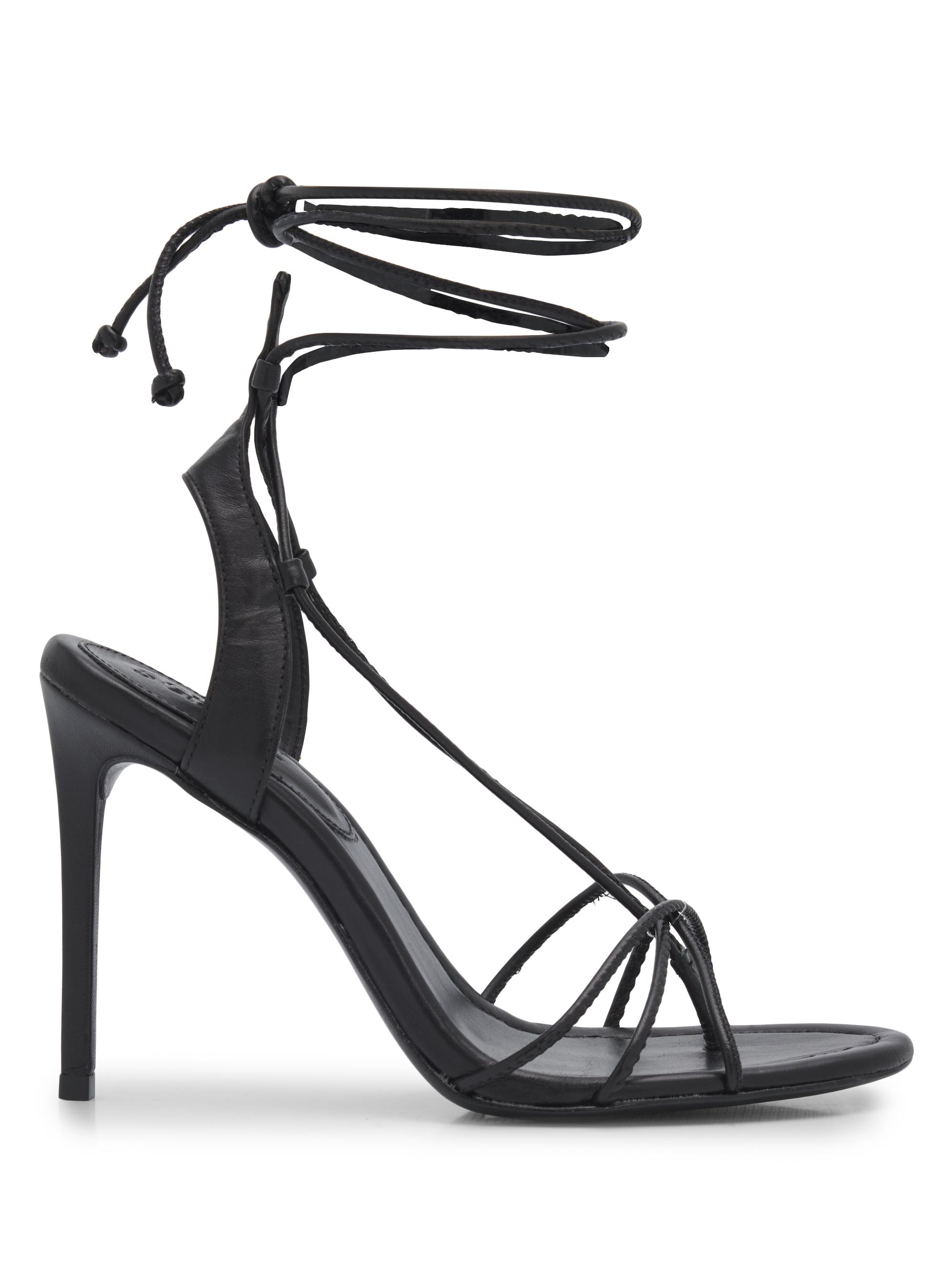 Schutz Women's Demetria 100MM Stiletto Sandals - Black | Thumbnail 7