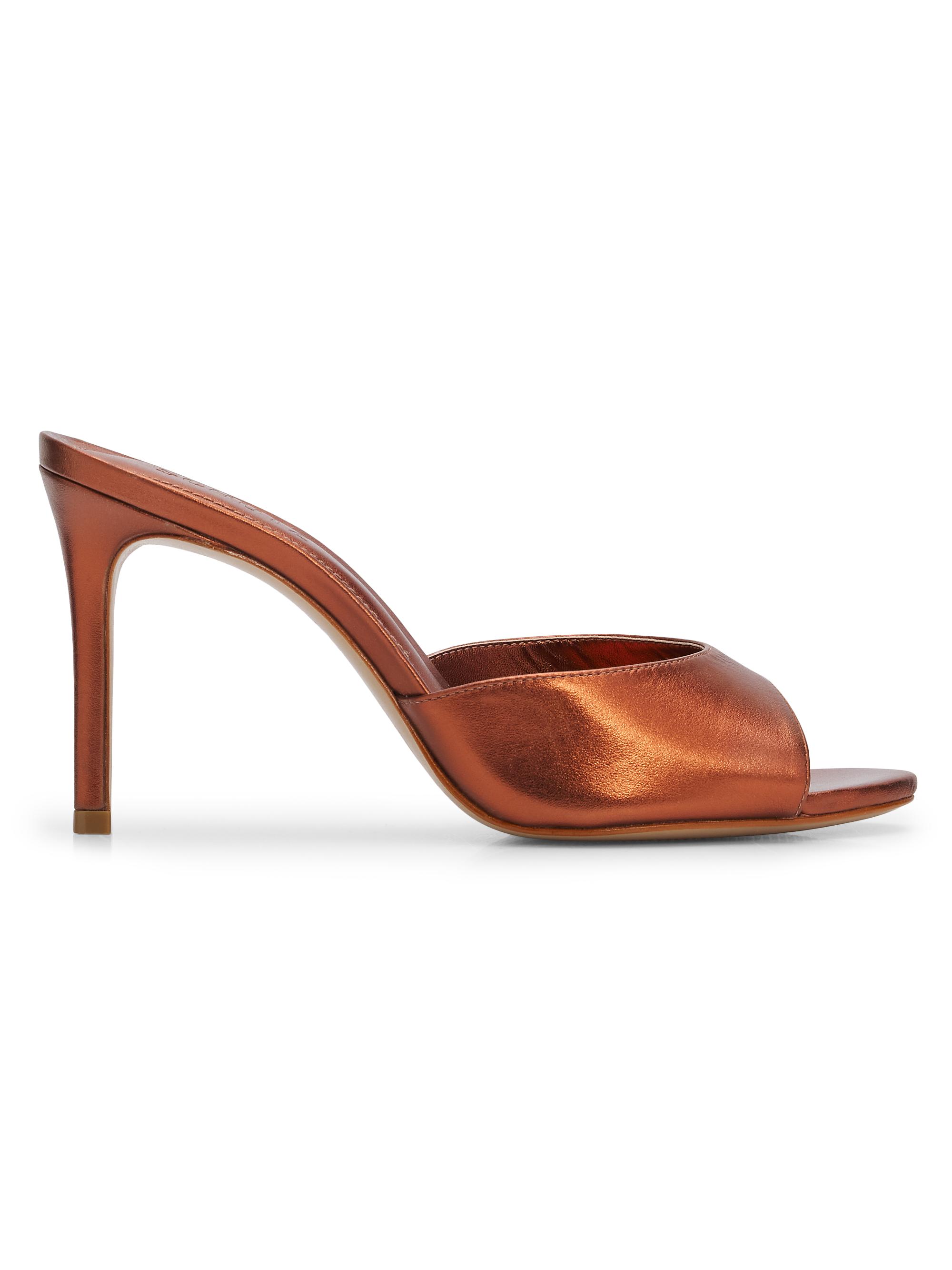 Schutz Women's Cloe 100MM Patent Leather Sandals - Brown Rose | Thumbnail 7