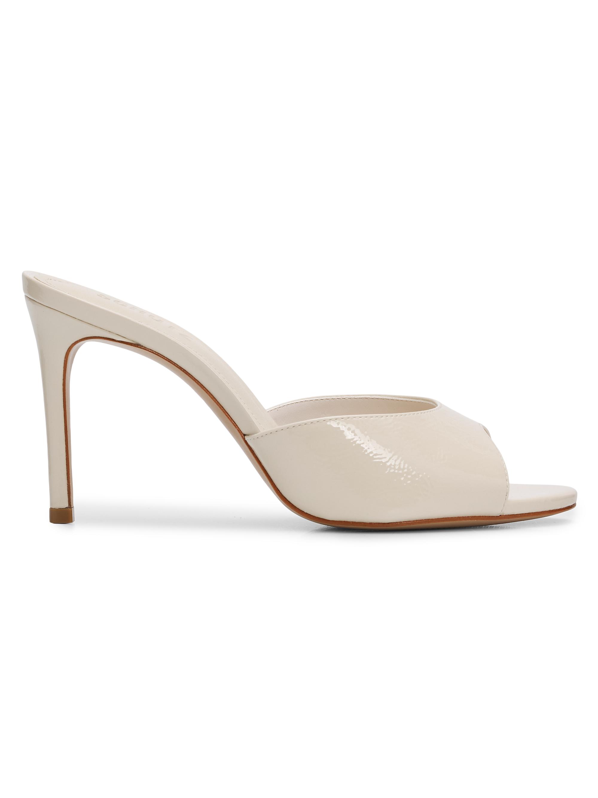 Schutz Women's Cloe 100MM Patent Leather Sandals - Sugar White | Thumbnail 7