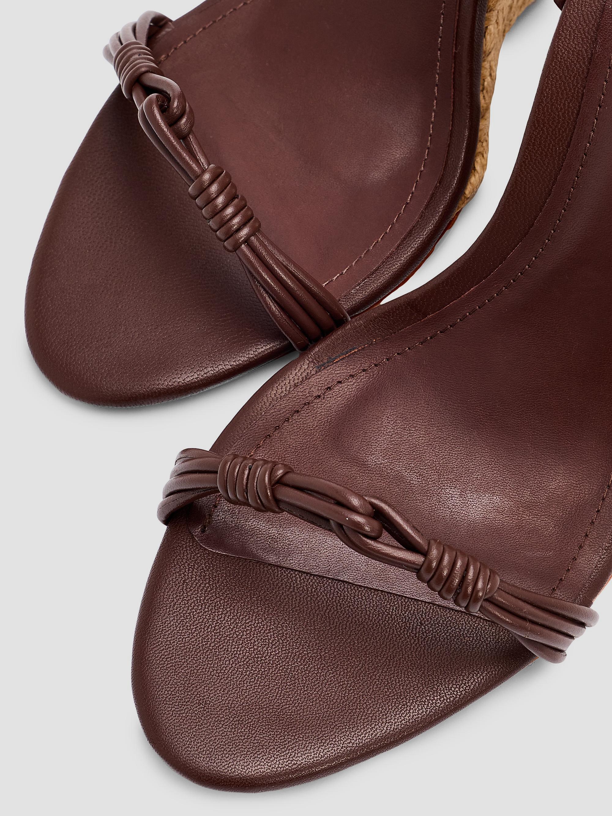 Schutz Nara 110MM Leather Espadrille Wedge Sandal | Saks Fifth Avenue