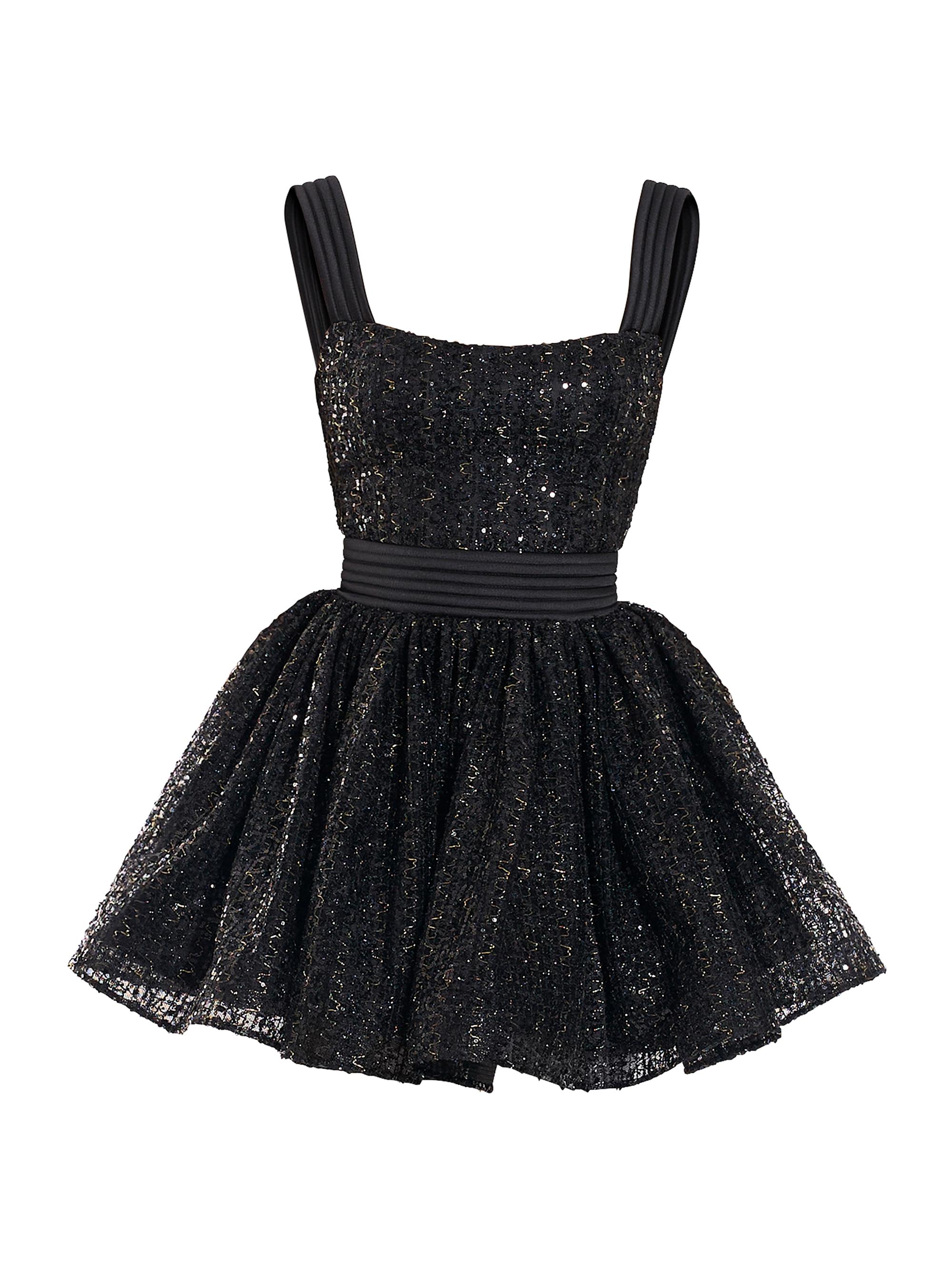 Zhivago Women's The Bertolini Sequined Corset Minidress - Black