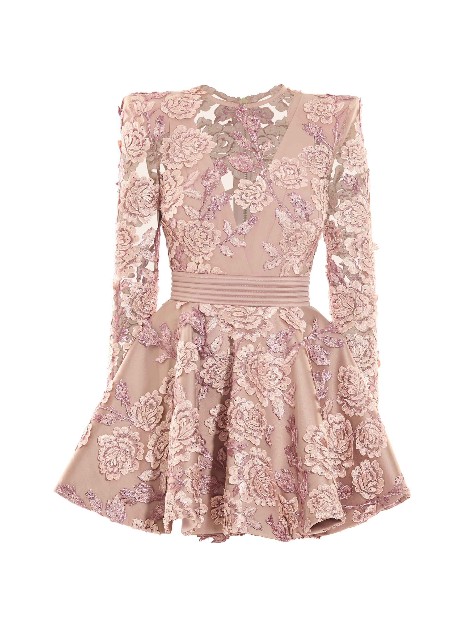 Zhivago Women's The Kiss In The Field Lace-Embroidered Minidress - Beige