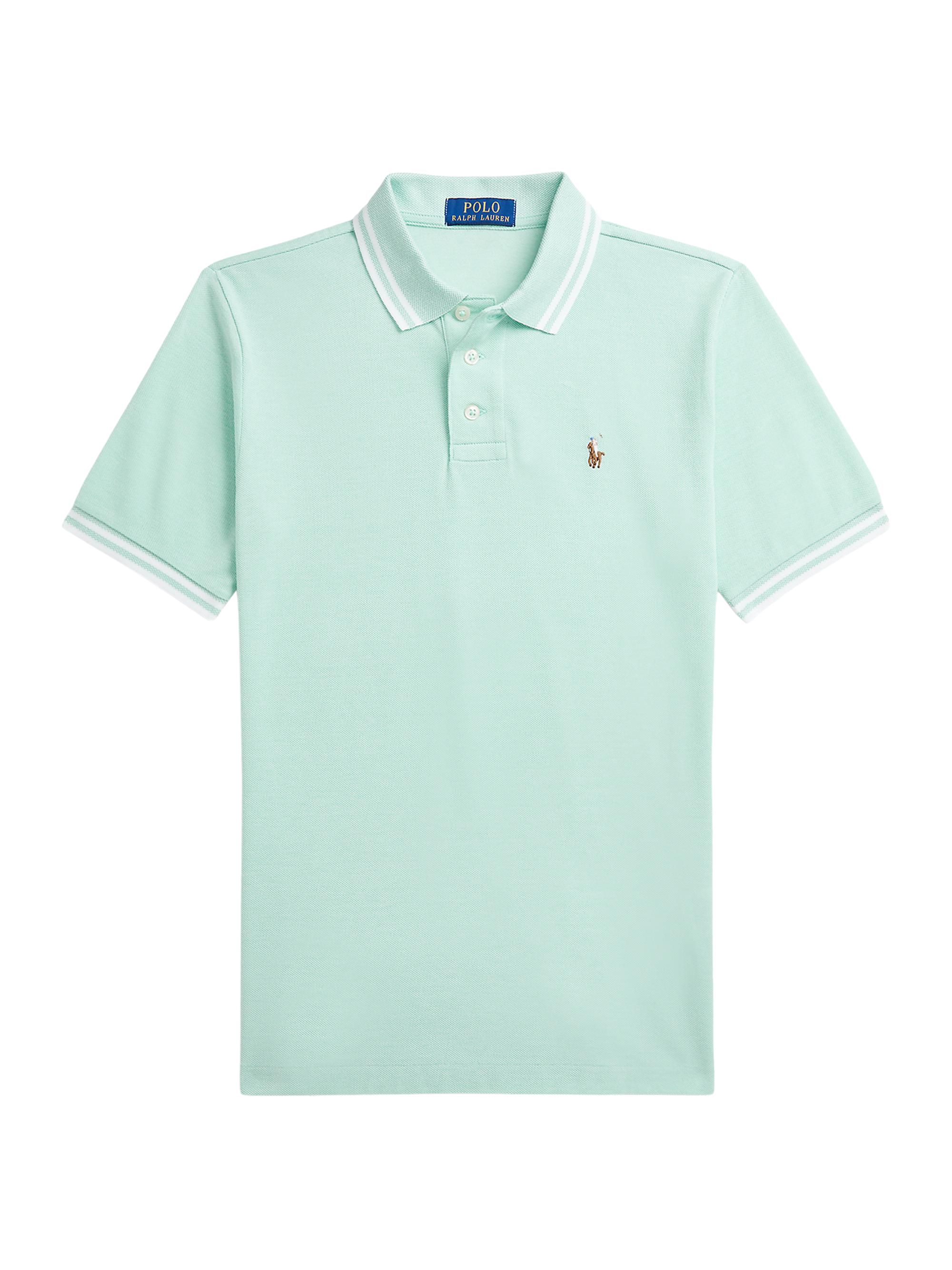 Polo Ralph Lauren Little Boy's & Boy's Oxford Mesh Polo Shirt - Celadon