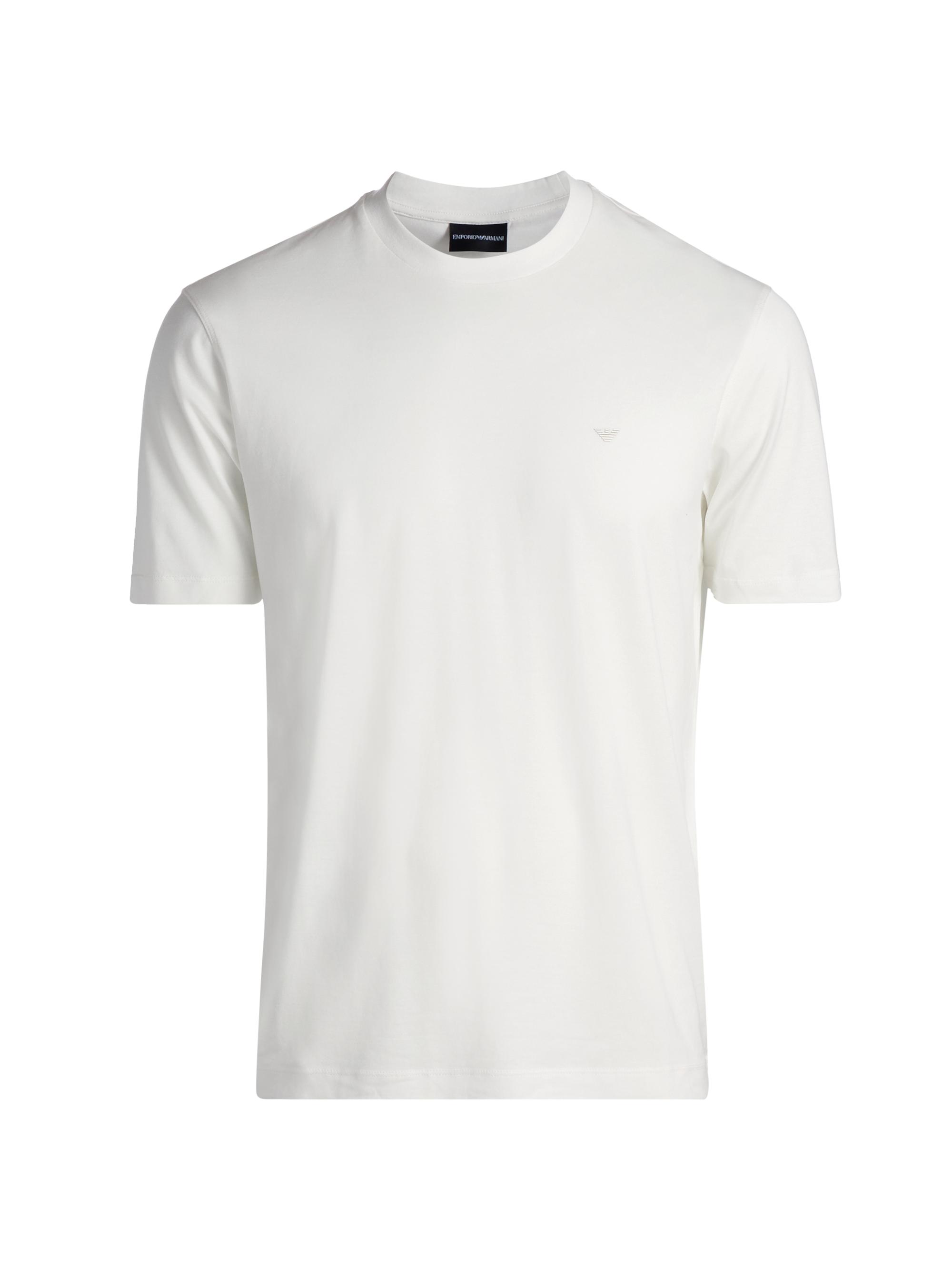 Emporio Armani Men's Jersey Crewneck T-Shirt - Off White | Thumbnail 8