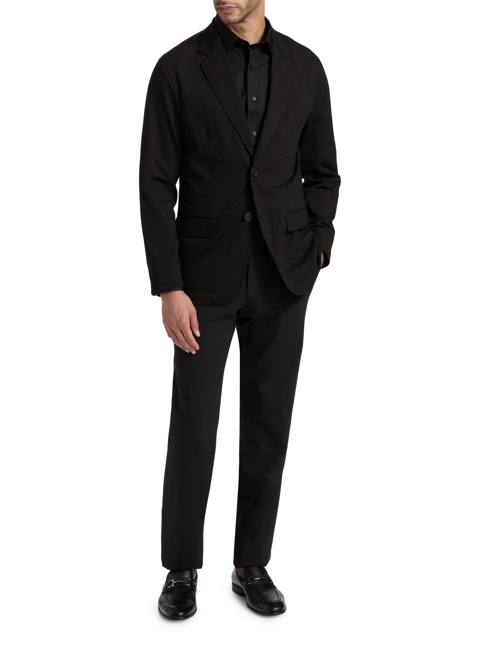 Emporio Armani Horizontal Textured Soft Jacket | Saks Fifth Avenue