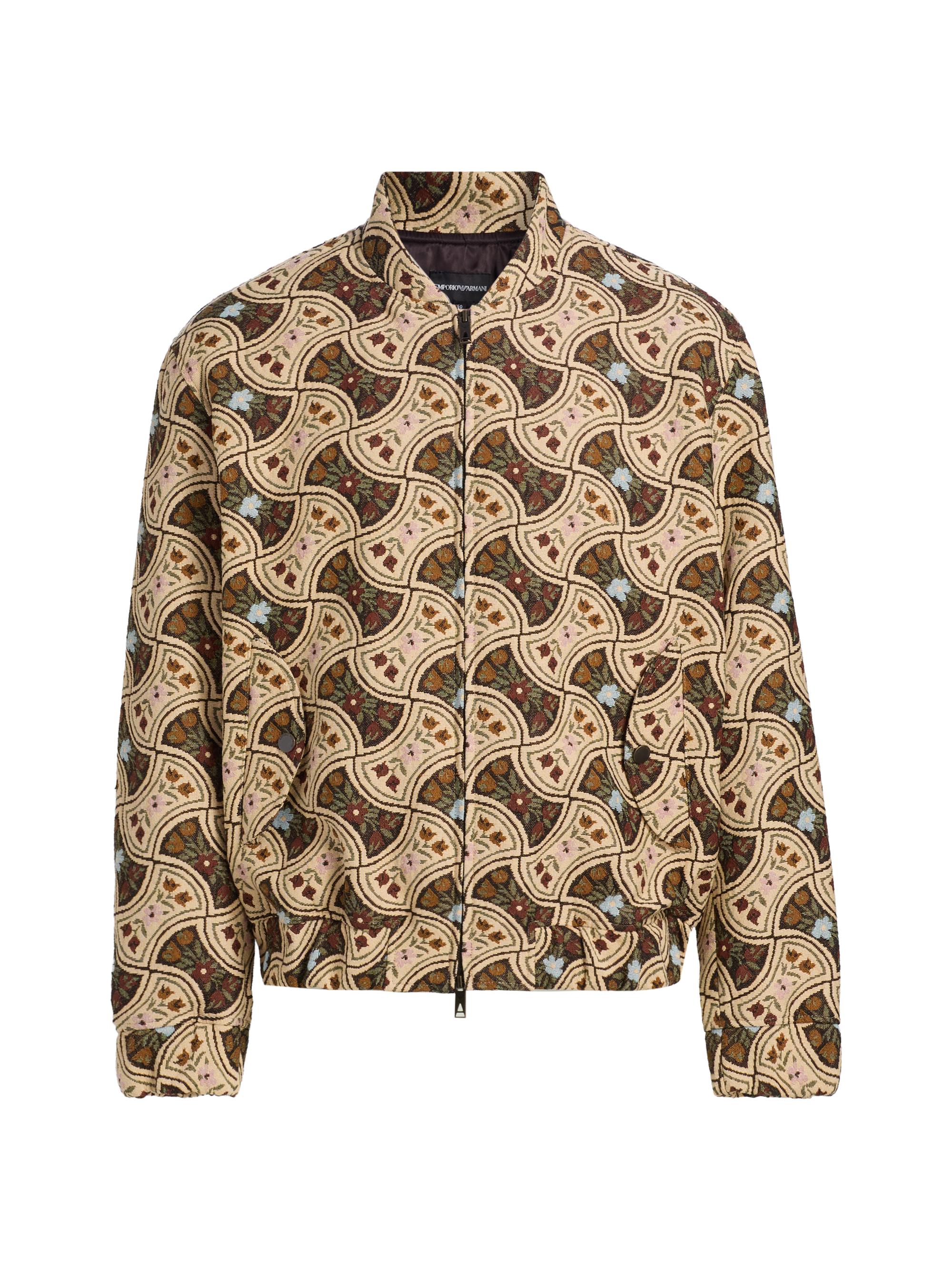 Emporio Armani Men's Floral Jacquard Bomber Jacket - Flowers Jacquard