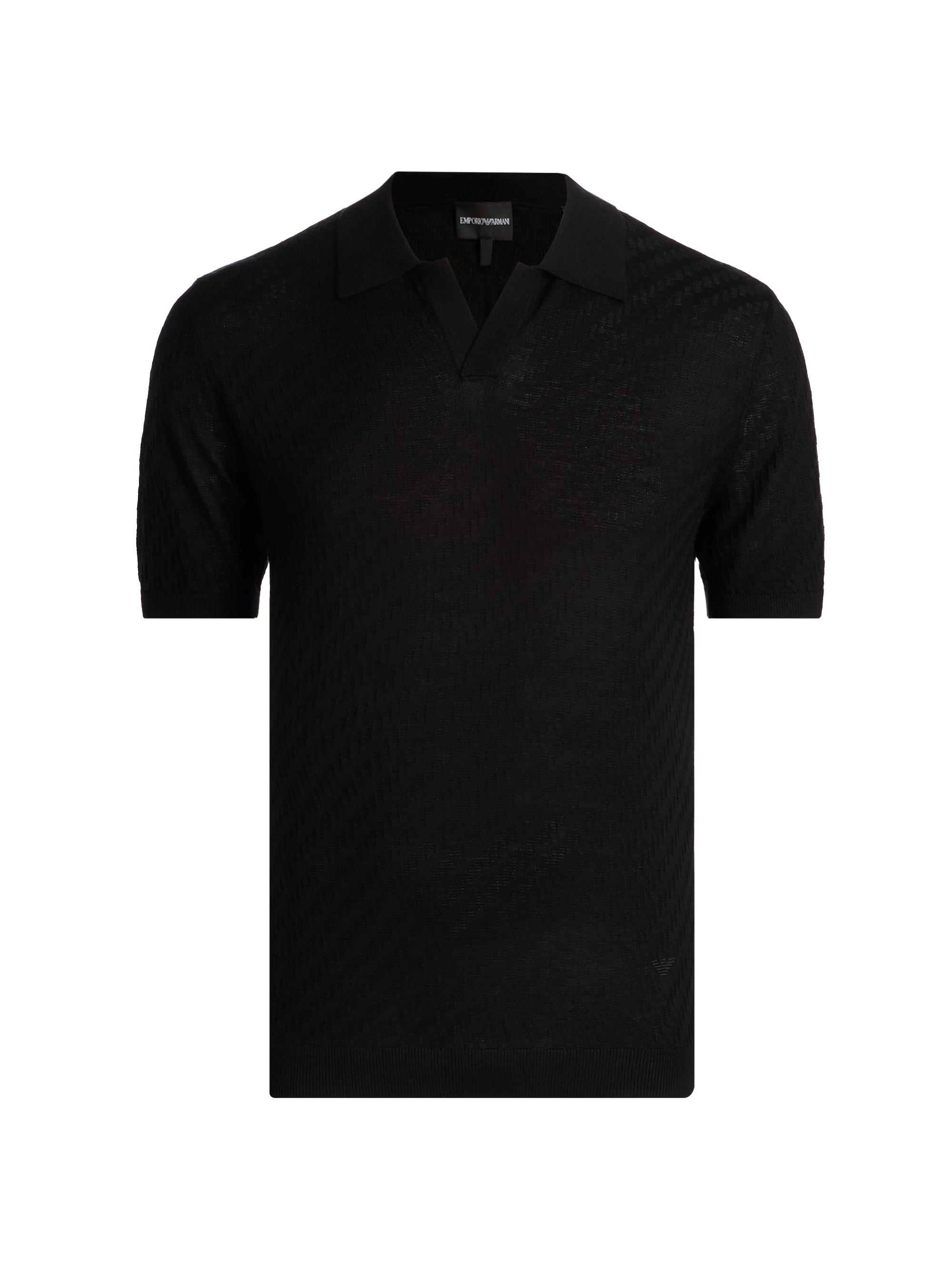 Giorgio Armani Ribbed-Knit Quarter-Zip Polo Sweater | Saks Fifth