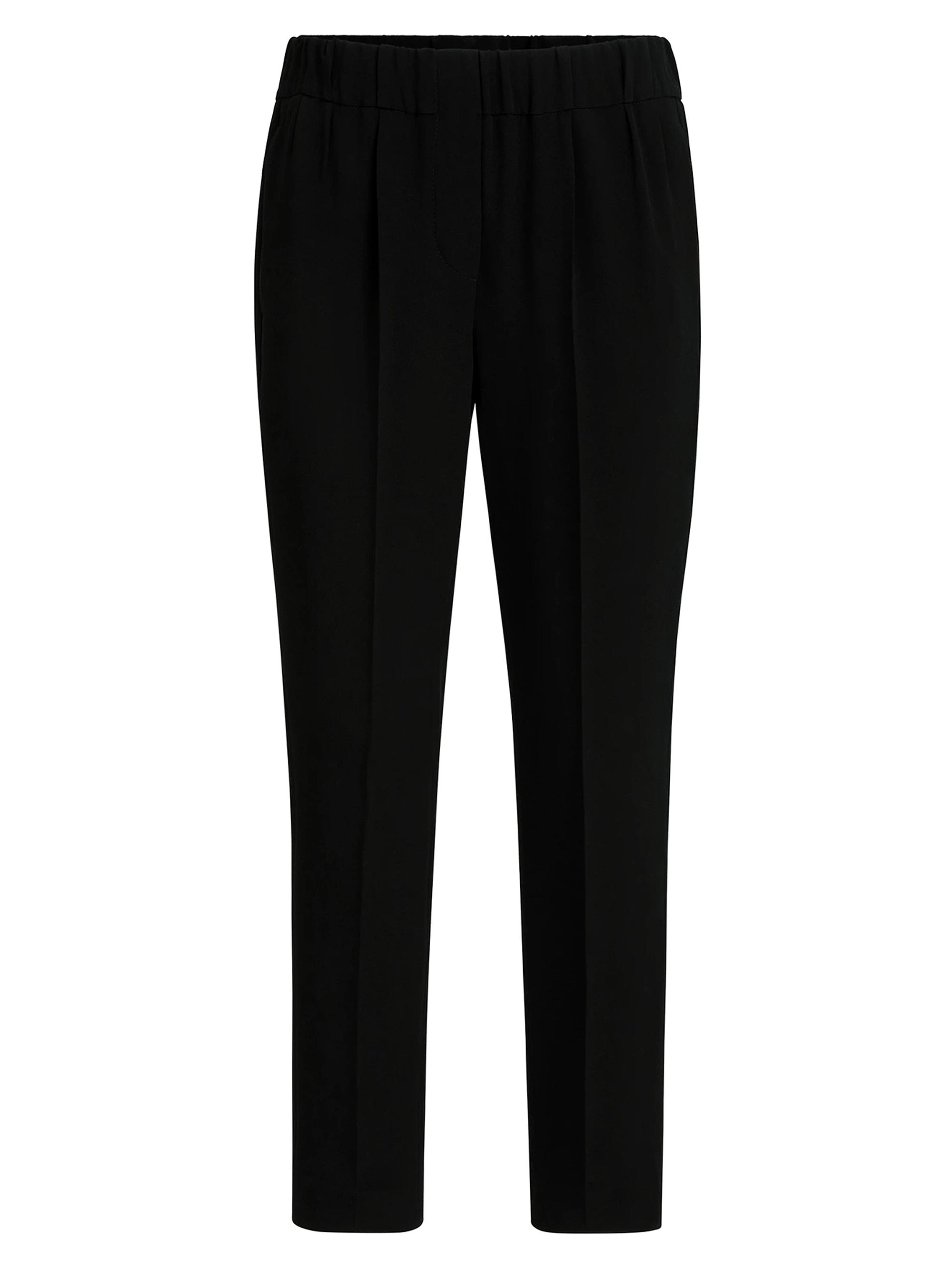 Brunello Cucinelli Women's Silk and Acetate Crêpe Cady Tailored Jogger Trousers - Off White