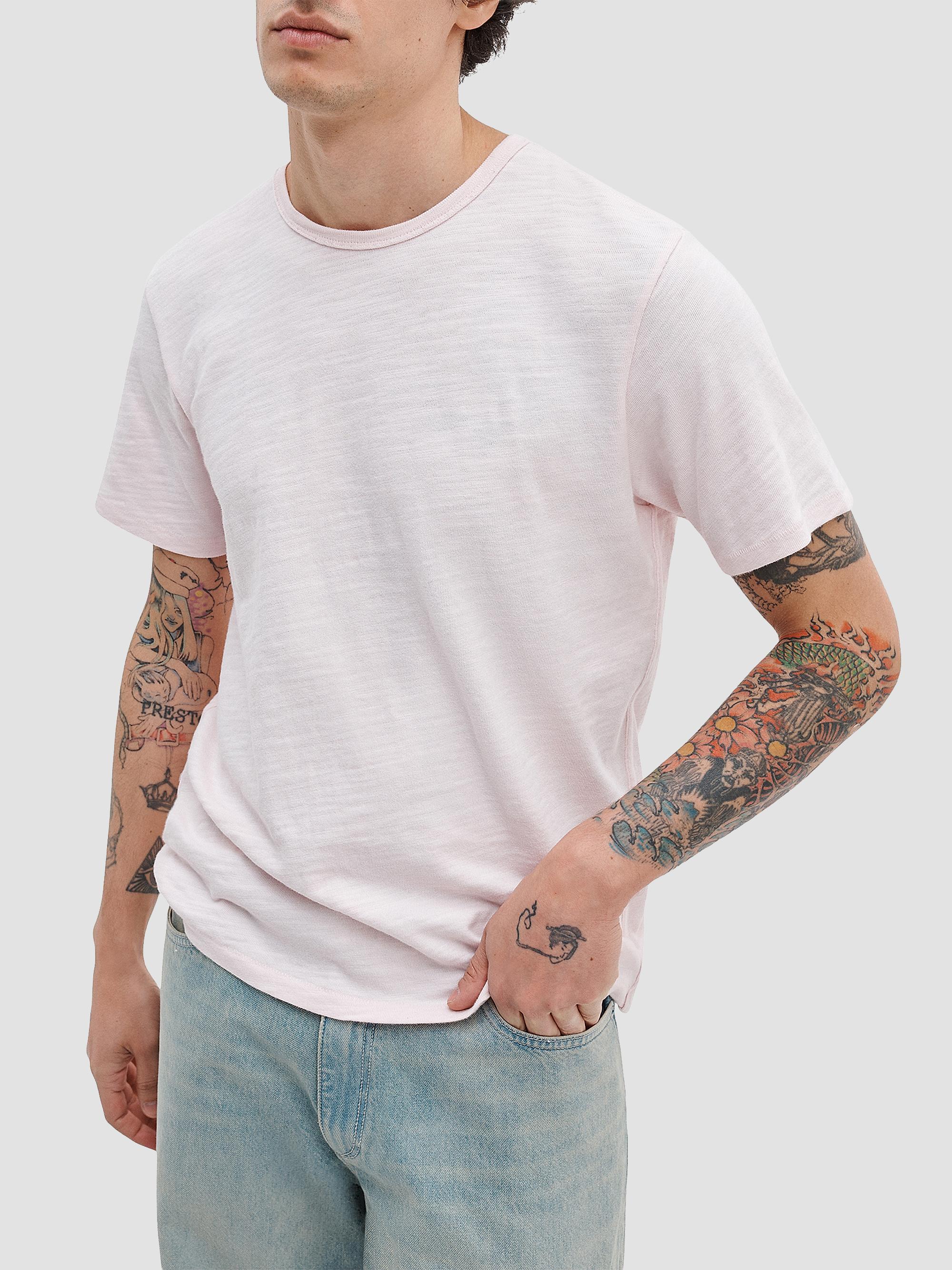 rag & bone Men's Flame Cotton T-Shirt - Rose Water | Thumbnail 3