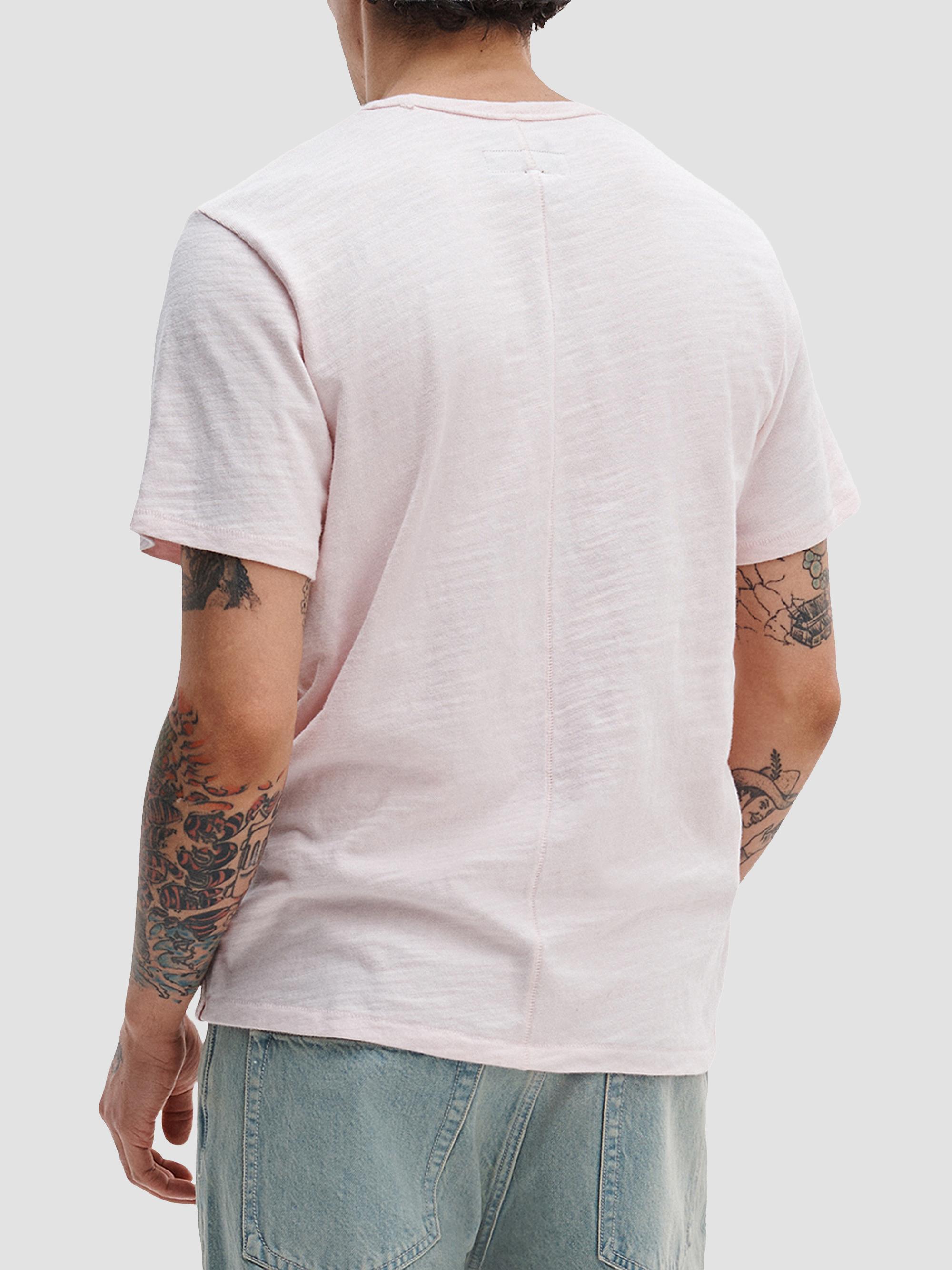 rag & bone Men's Flame Cotton T-Shirt - Rose Water | Thumbnail 4
