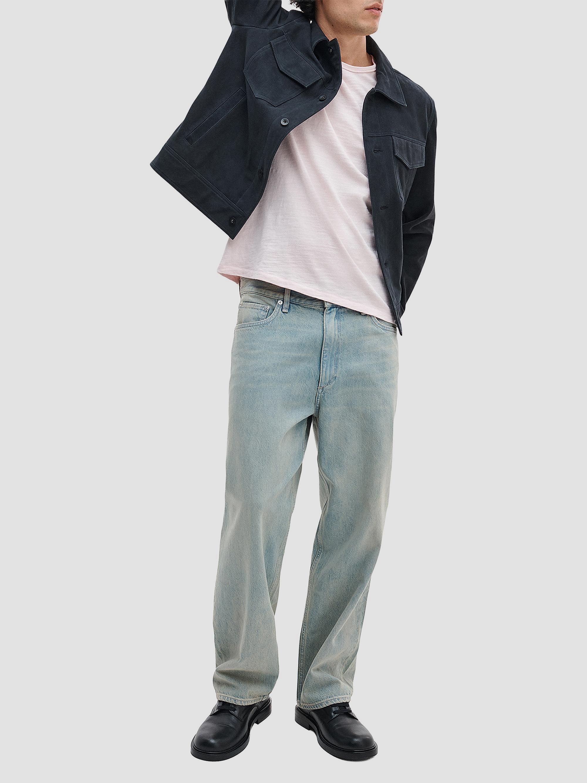 rag & bone Men's Flame Cotton T-Shirt - Rose Water | Thumbnail 2
