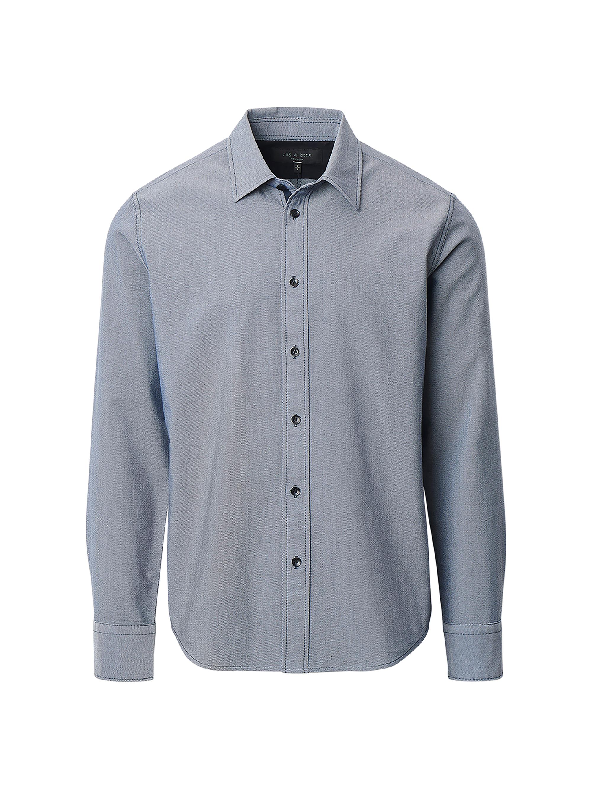 rag & bone Men's Tomlin Stretch Dobby Shirt - Salute