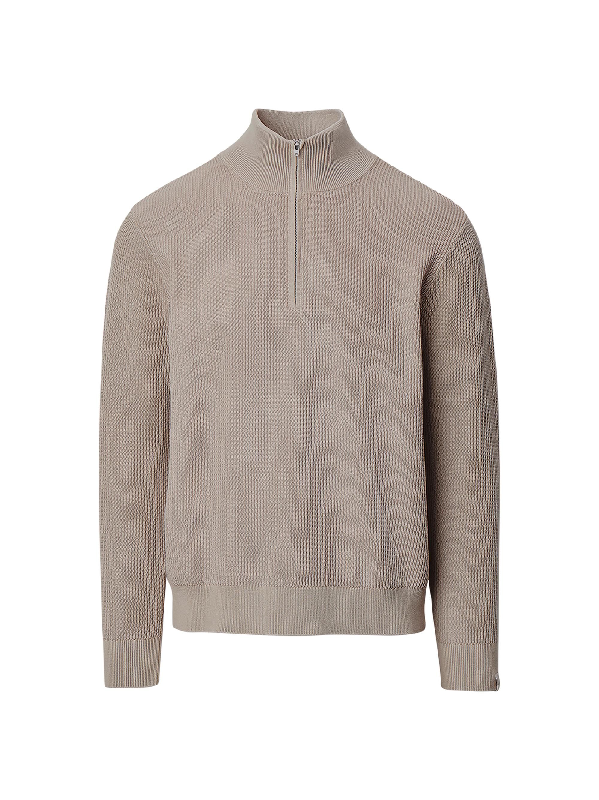 Theory Walton QZ Cable-Knit Zip-Up Sweater | Saks Fifth Avenue