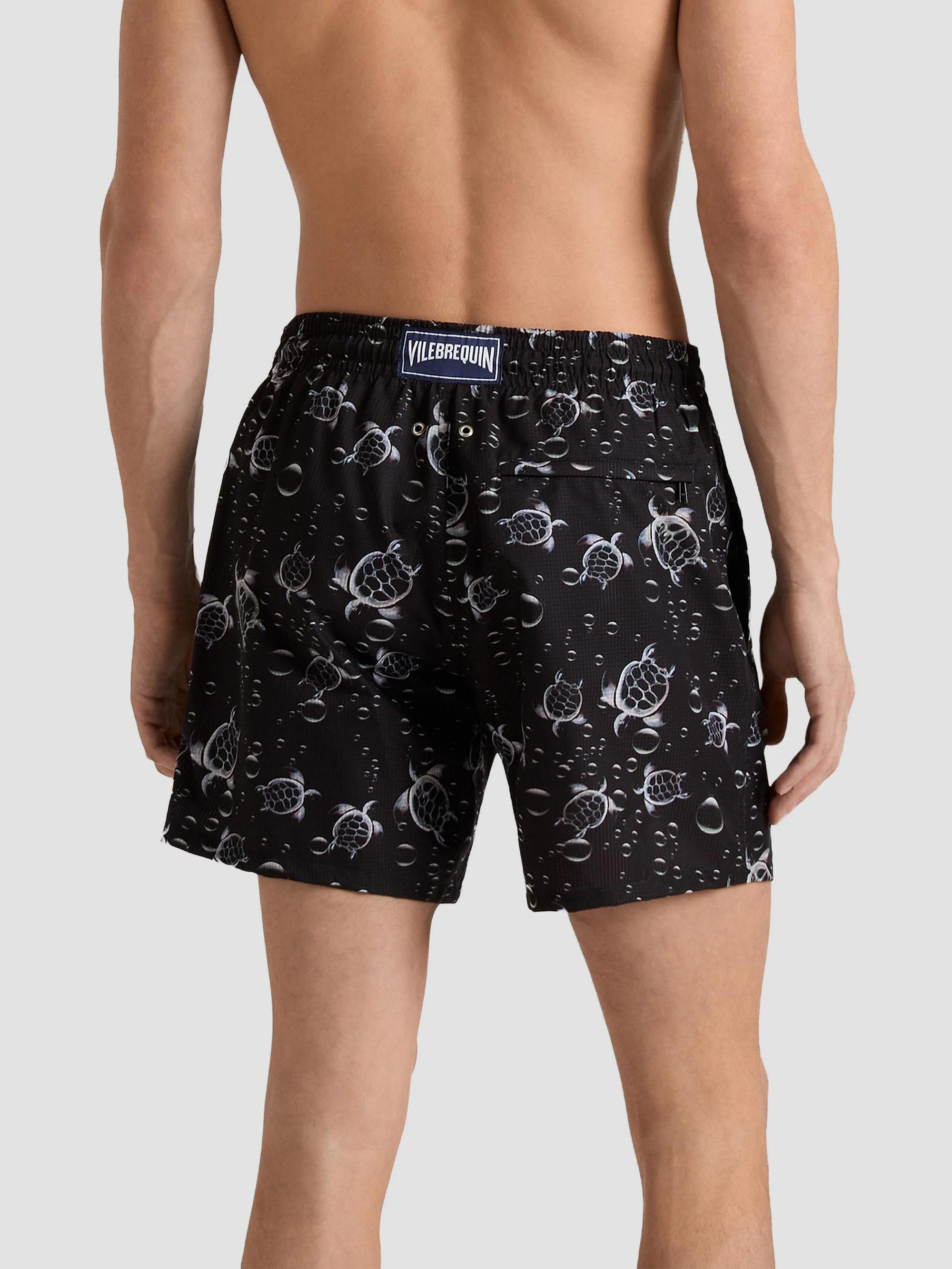 Vilebrequin Micro-Perforated Bubble Turtle Print Swim Shorts