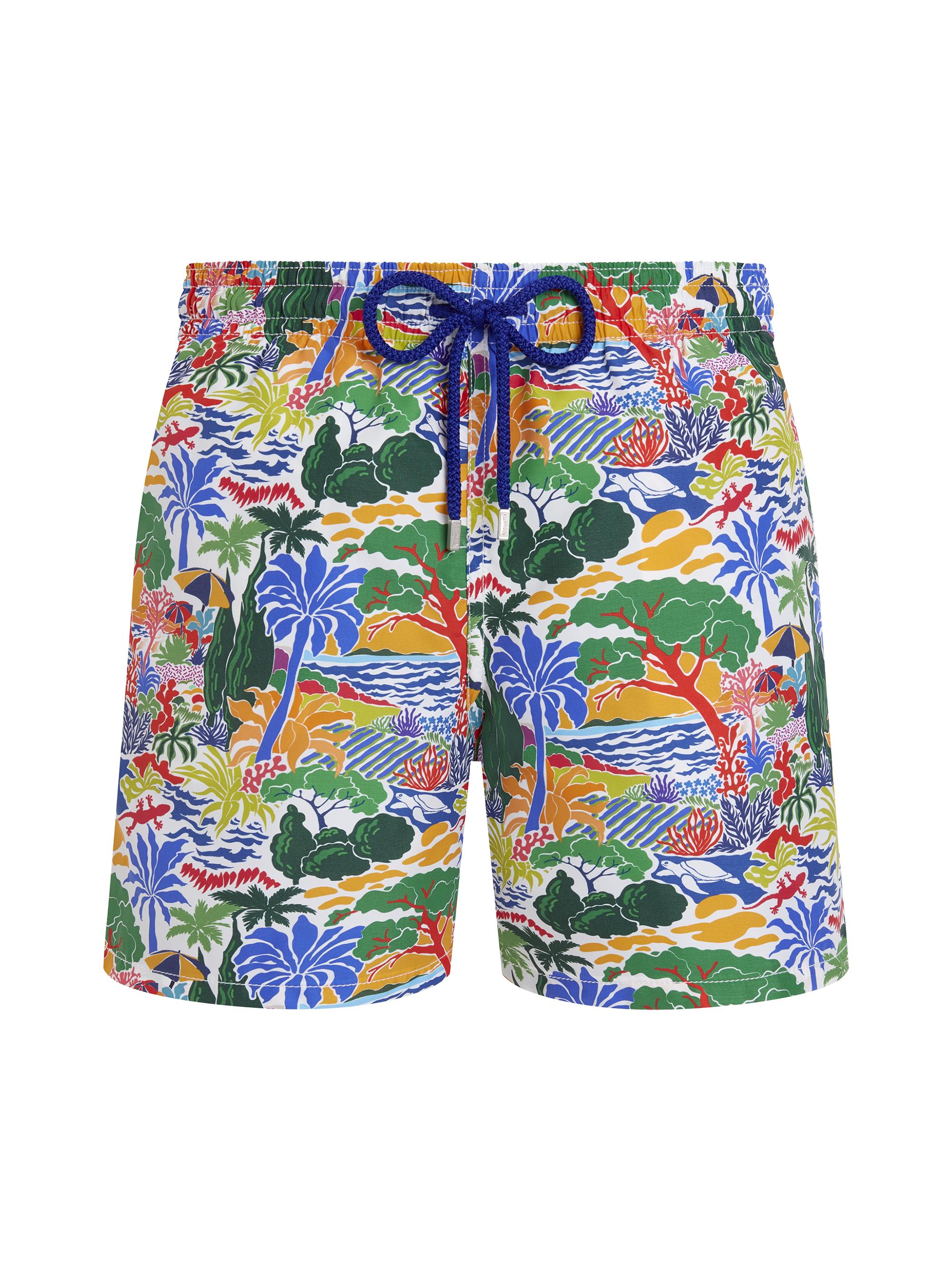 Vilebrequin Men's Seaside Life Swim Shorts - White