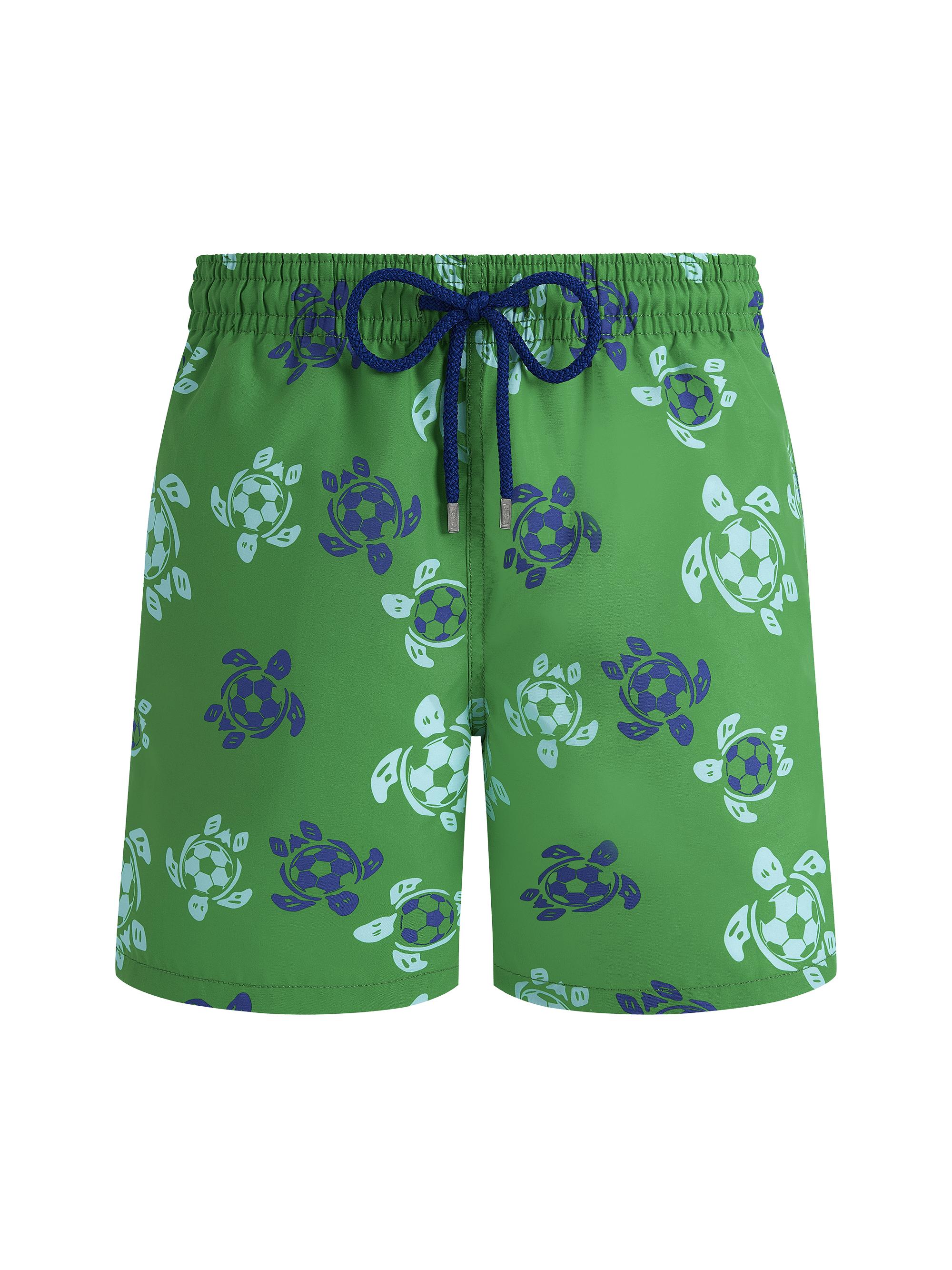 Vilebrequin Men's Soccer Turtles Swim Shorts - Jungle Green | Thumbnail 3