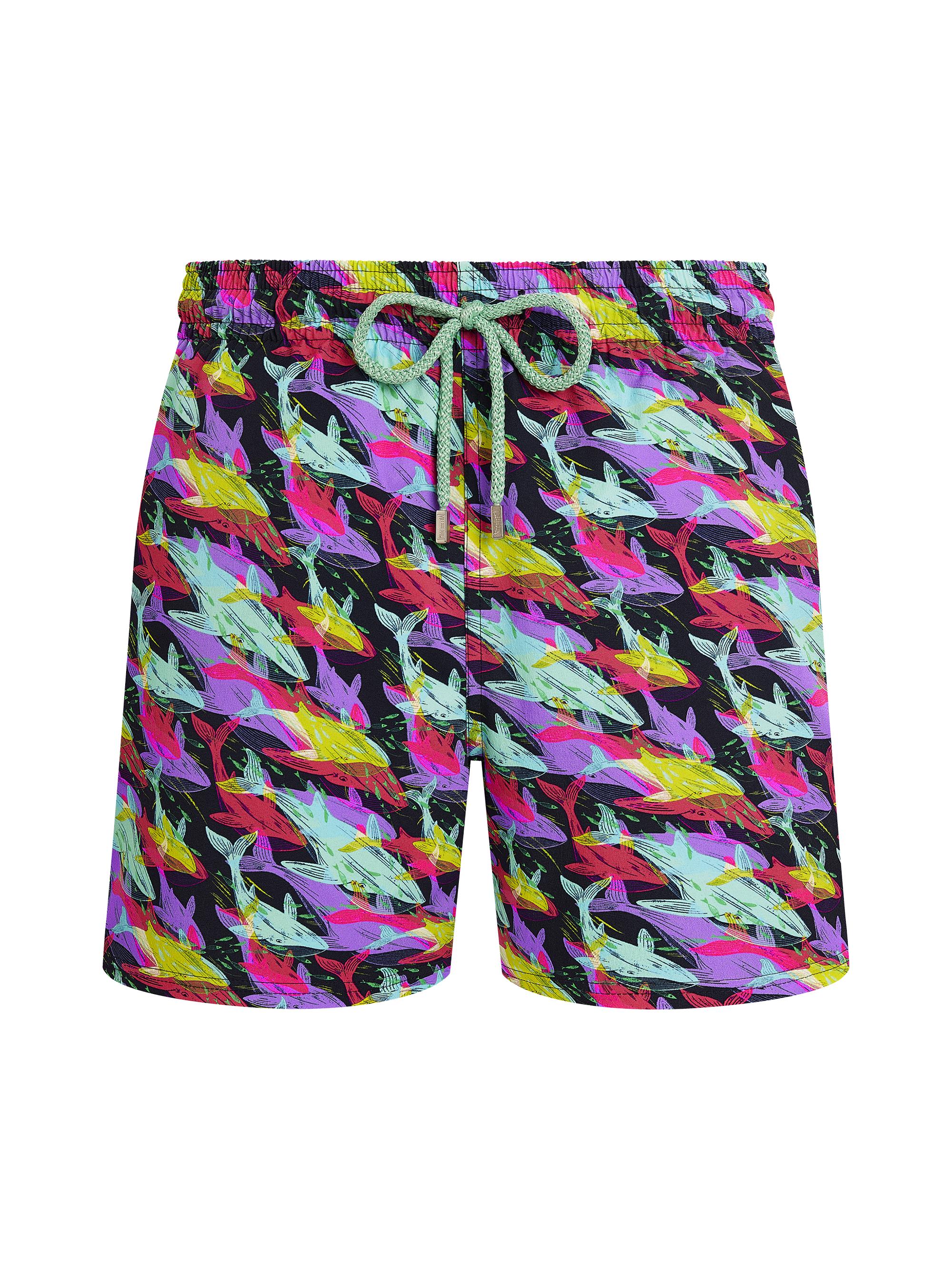 Vilebrequin Men's Whales Offset Stretch Swim Shorts - Navy