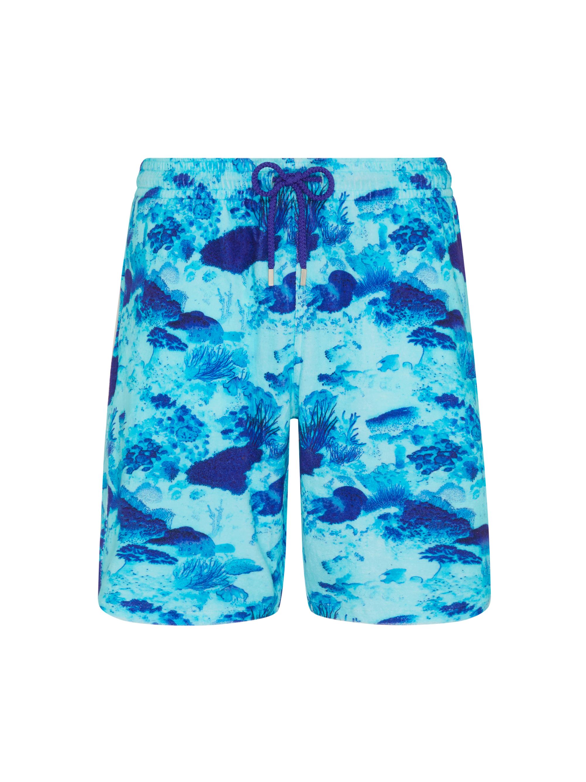 Vilebrequin Men's Coraf Reef Terry Bermuda Swimshorts - Blue